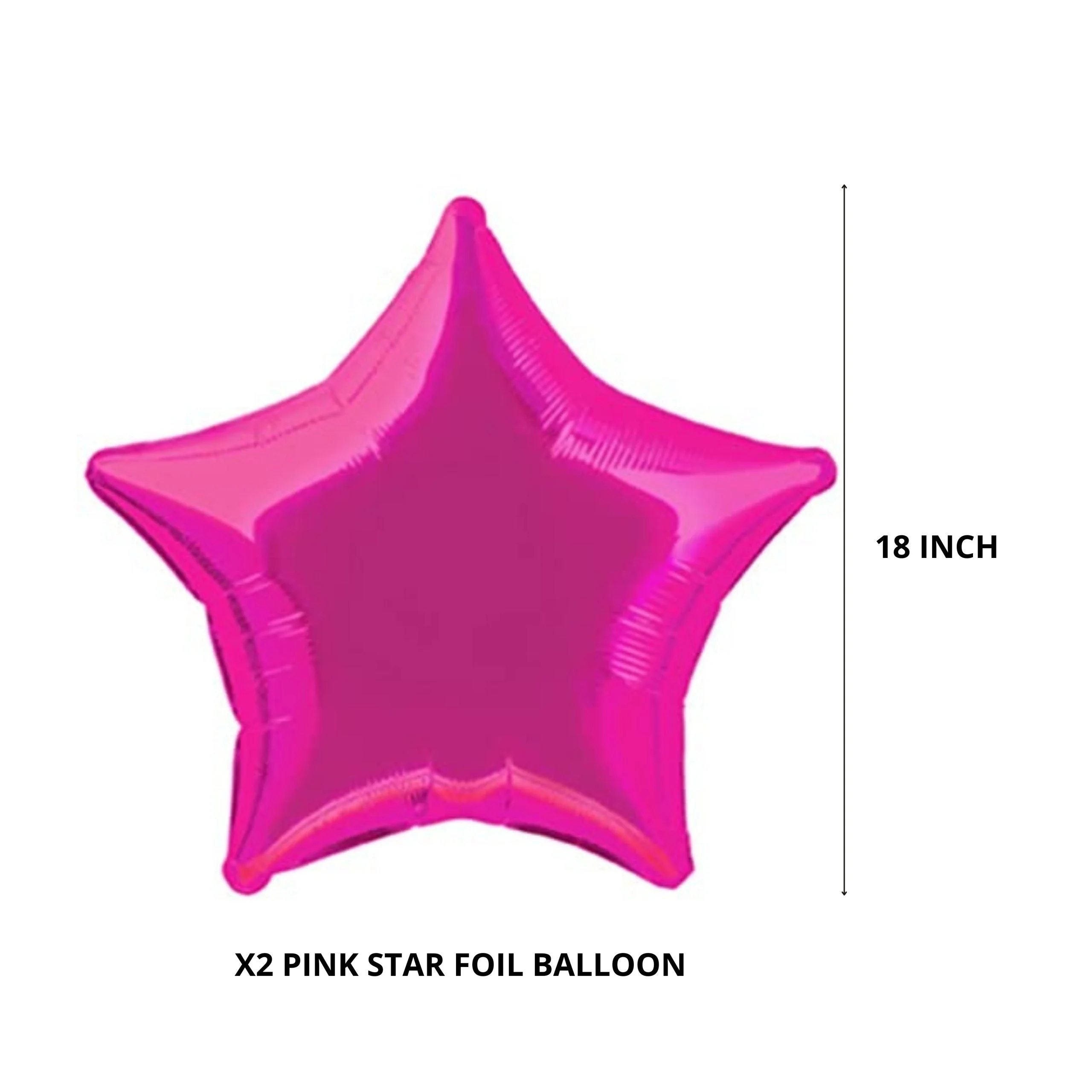 Pink Girls Princess Crown Foil Balloons Set for Girls Theme Birthday Party (set of 5) - Premium Handcrafted 300 GSM Foil Balloons, Balloons by Party Decor Mall India - View 3
