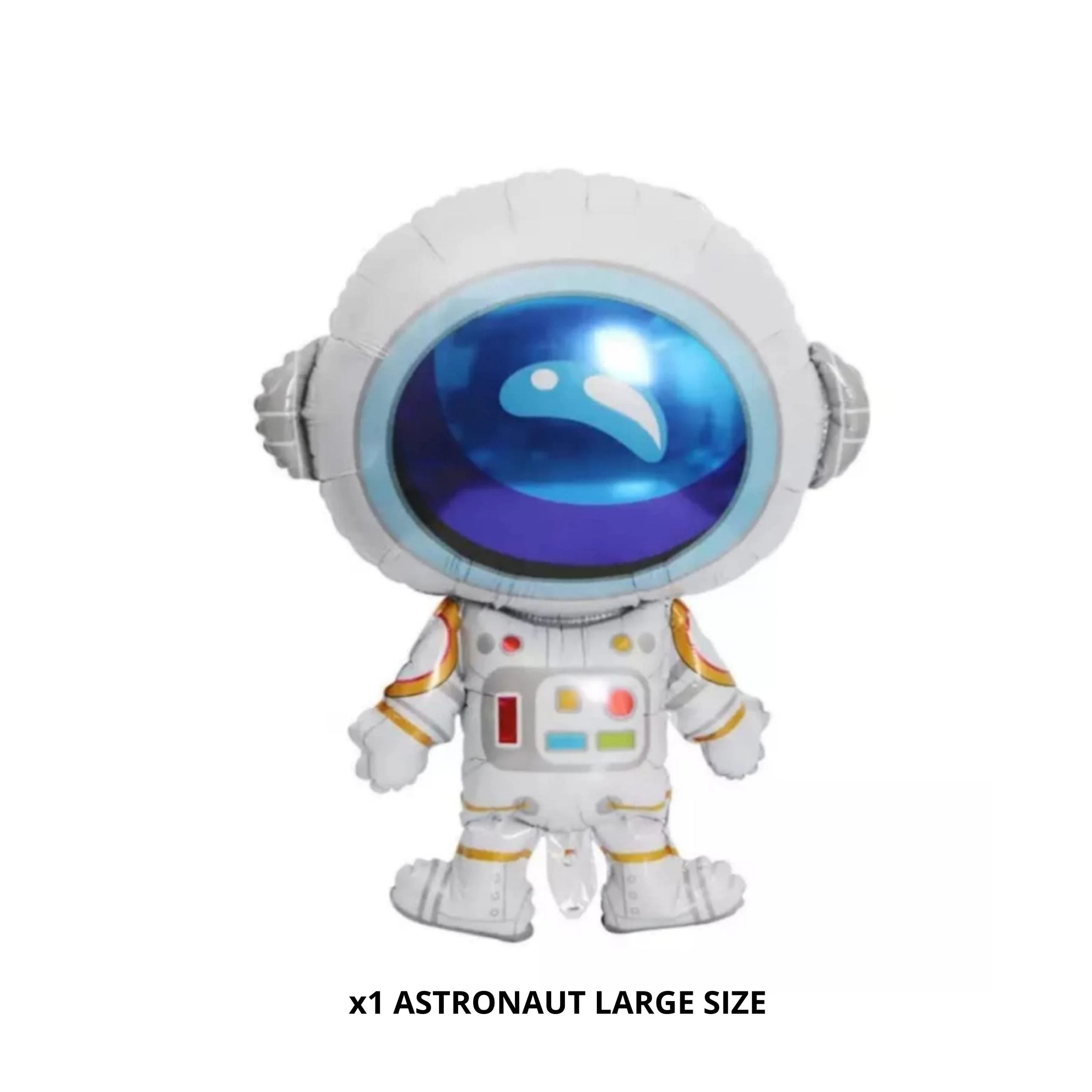 Party Decor Mall – Astronaut Happy Birthday Foil Balloon Set for Space Purple Theme Birthday Party – Pack of 5 - Premium Handcrafted 300 GSM Balloon Kit by Party Decor Mall India - View 2