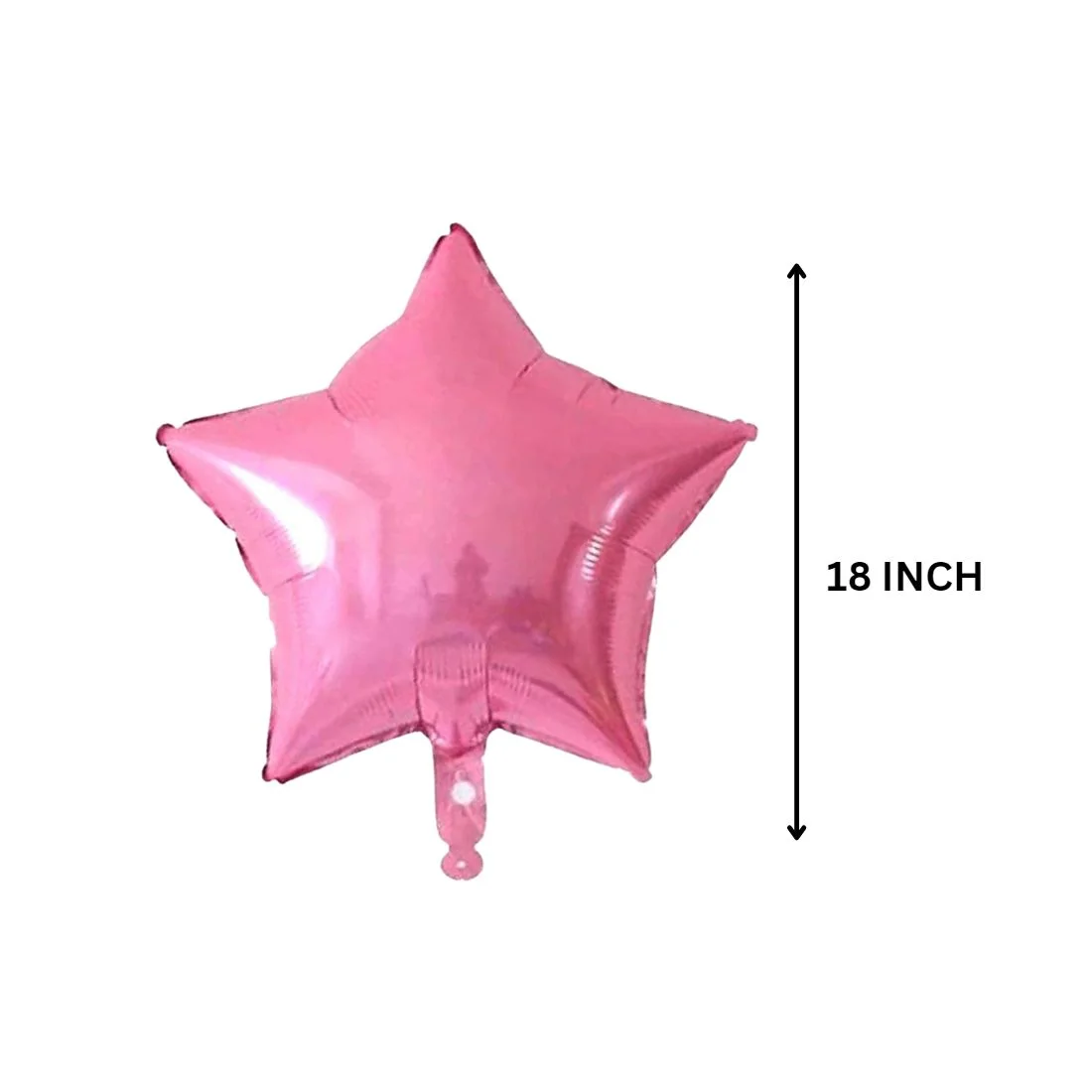 18″ Dark Pink Star Foil Balloon for Birthday Party, Anniversary Pack of 10 - Premium Handcrafted 300 GSM Party Supplies by Party Decor Mall India - View 4