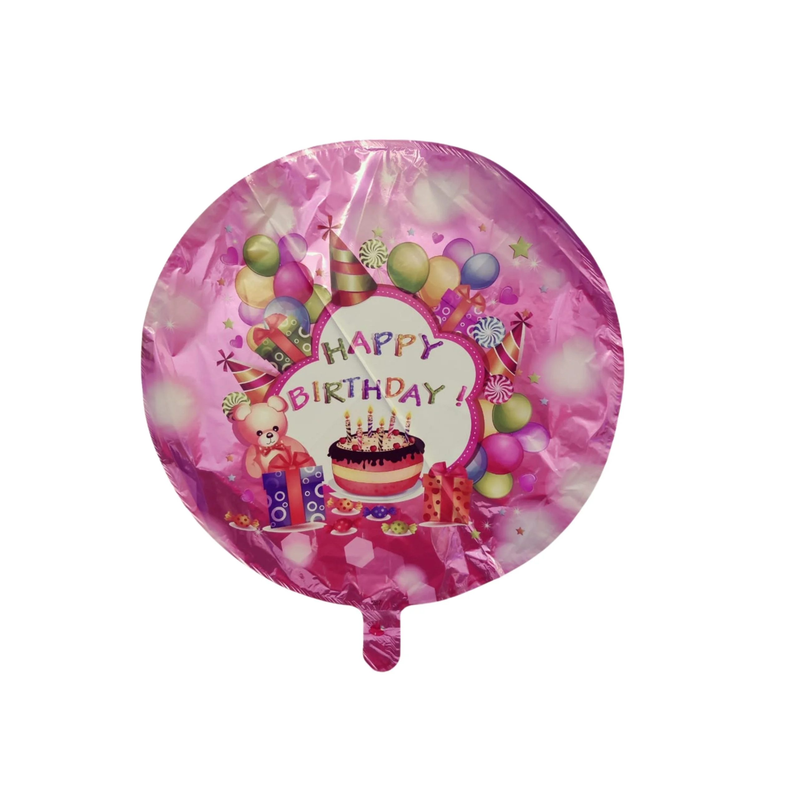 Happy Birthday Round Shape Foil Balloon - Premium Handcrafted 300 GSM Foil Balloon by Party Decor Mall India - View 1