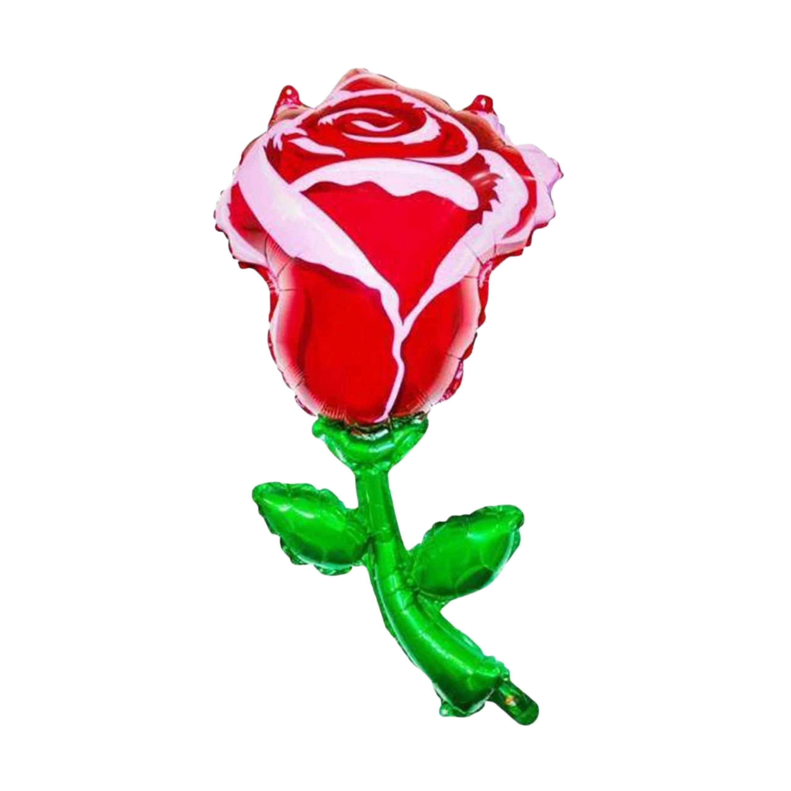 Party Decor Mall – Red Rose Foil Balloon - Premium Handcrafted 300 GSM Foil Balloon by Party Decor Mall India - View 1