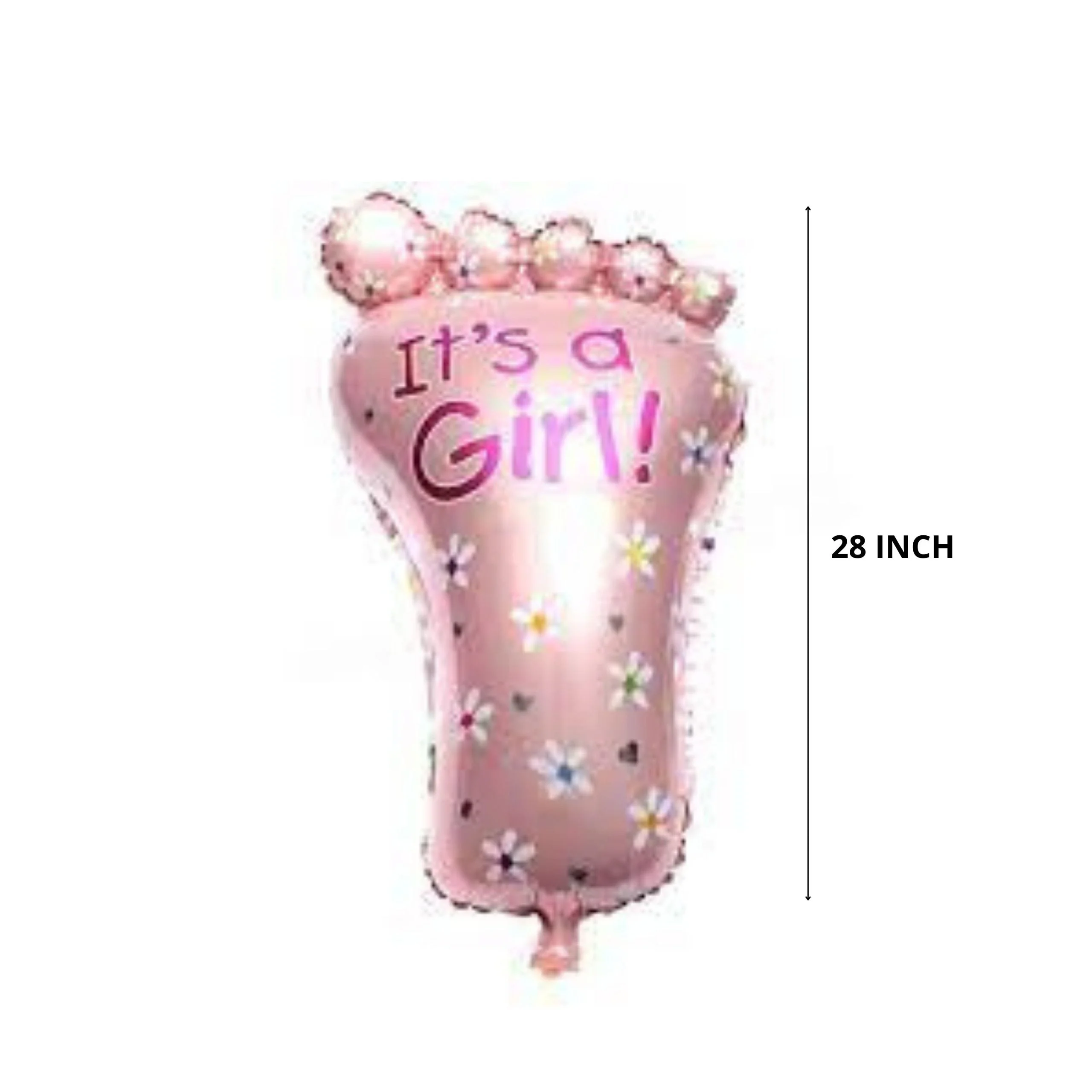 Pink Foot foil Balloon - Premium Handcrafted 300 GSM Foil Balloon by Party Decor Mall India - View 2