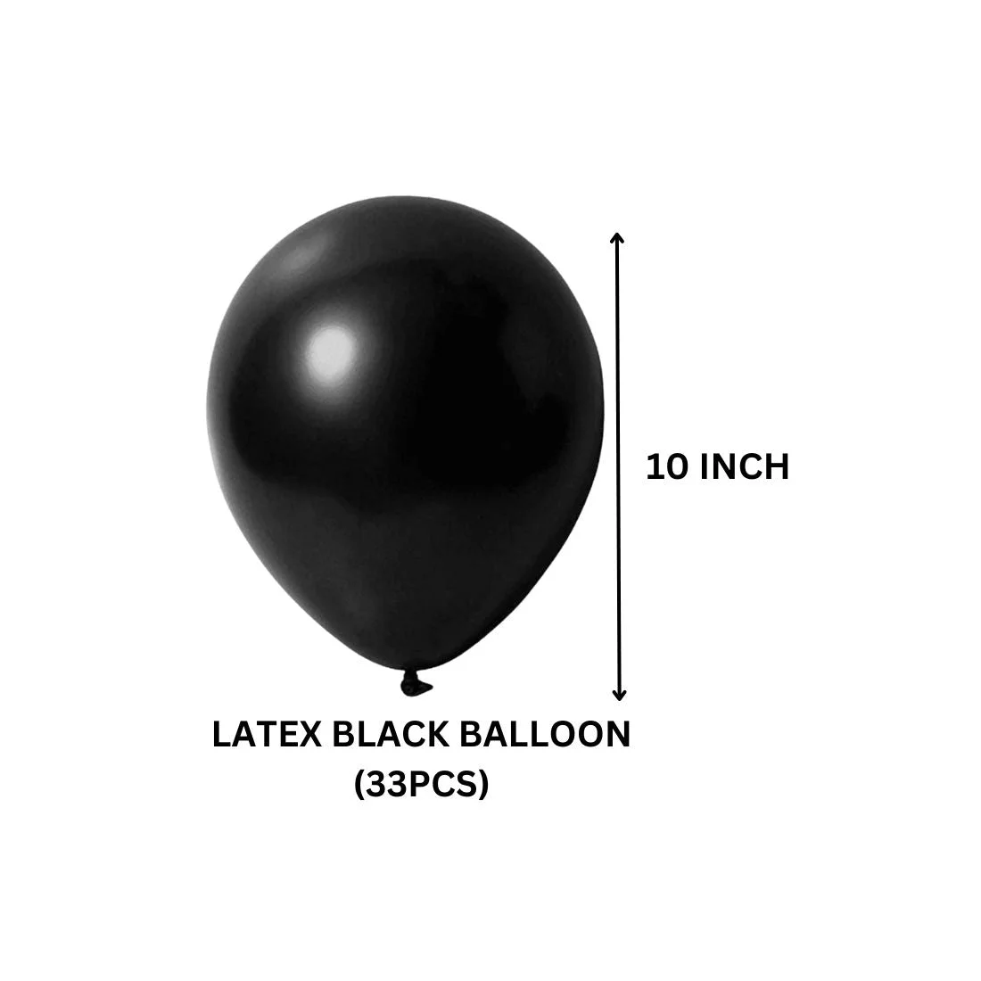 Yellow/Orange/Black Balloons for Construction Theme - 100 Pcs - Premium Handcrafted 300 GSM Balloons by Party Decor Mall India - View 2