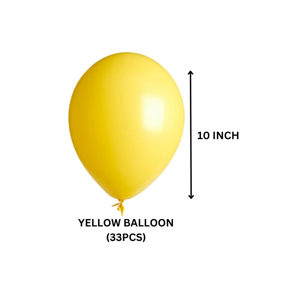 Yellow/Orange/Black Balloons for Construction Theme - 100 Pcs - Premium Handcrafted 300 GSM Balloons by Party Decor Mall India - View 3