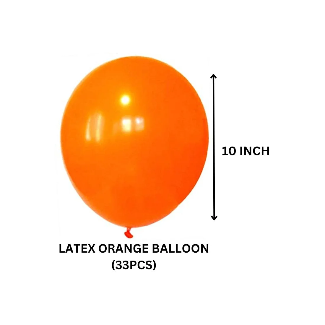 Yellow/Orange/Black Balloons for Construction Theme - 100 Pcs - Premium Handcrafted 300 GSM Balloons by Party Decor Mall India - View 4