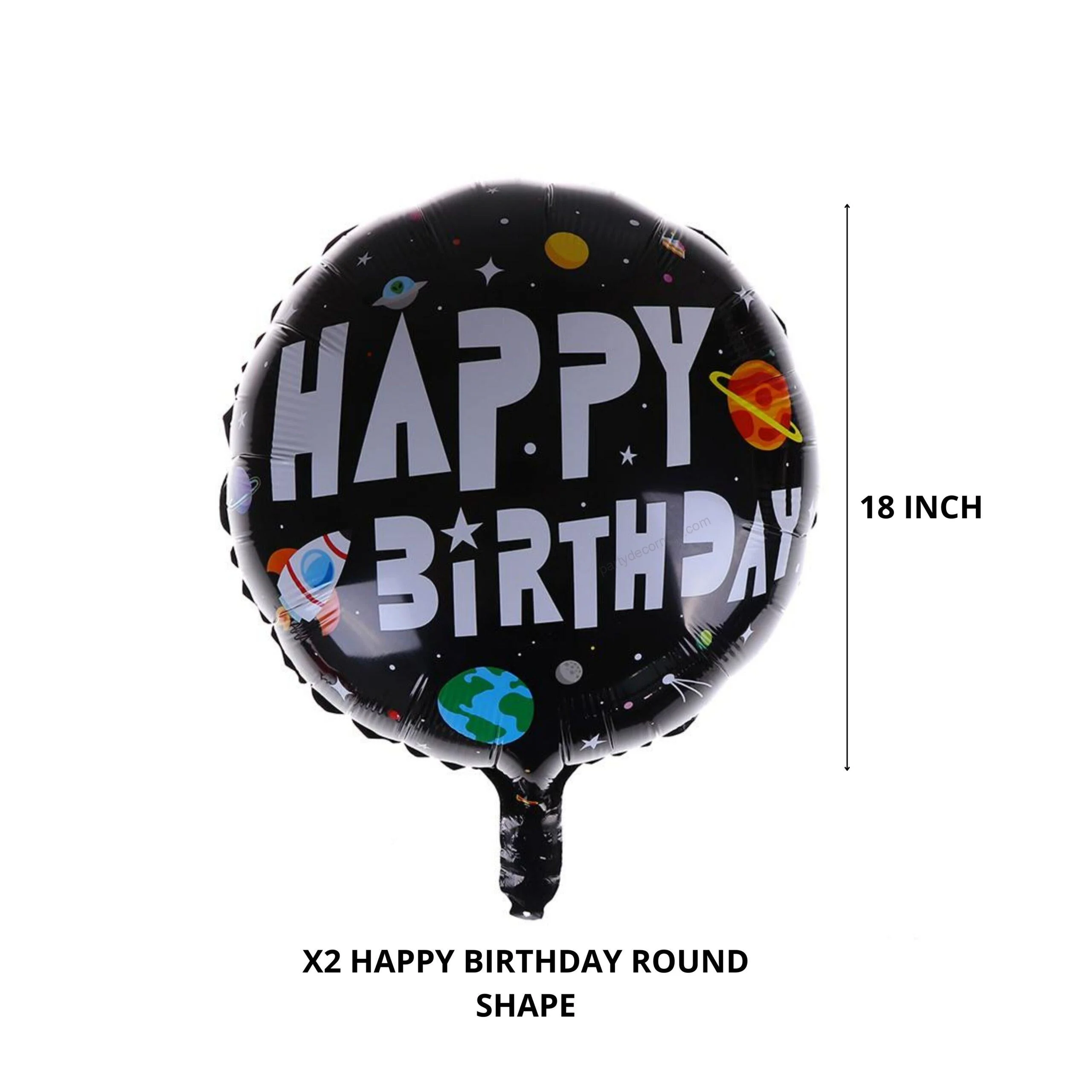 Astronaut Theme Birthday Decor Kit - 48PCS - Premium Handcrafted 300 GSM Balloon Kit by Party Decor Mall India - View 3