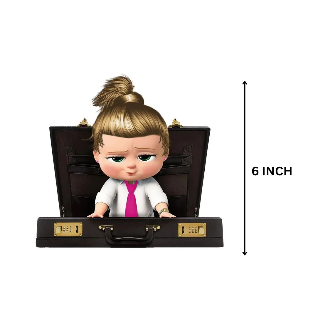 Boss Baby Girls Cutouts - (10 Pieces) - Premium Handcrafted 300 GSM Paper Cutouts by Party Decor Mall India - View 2