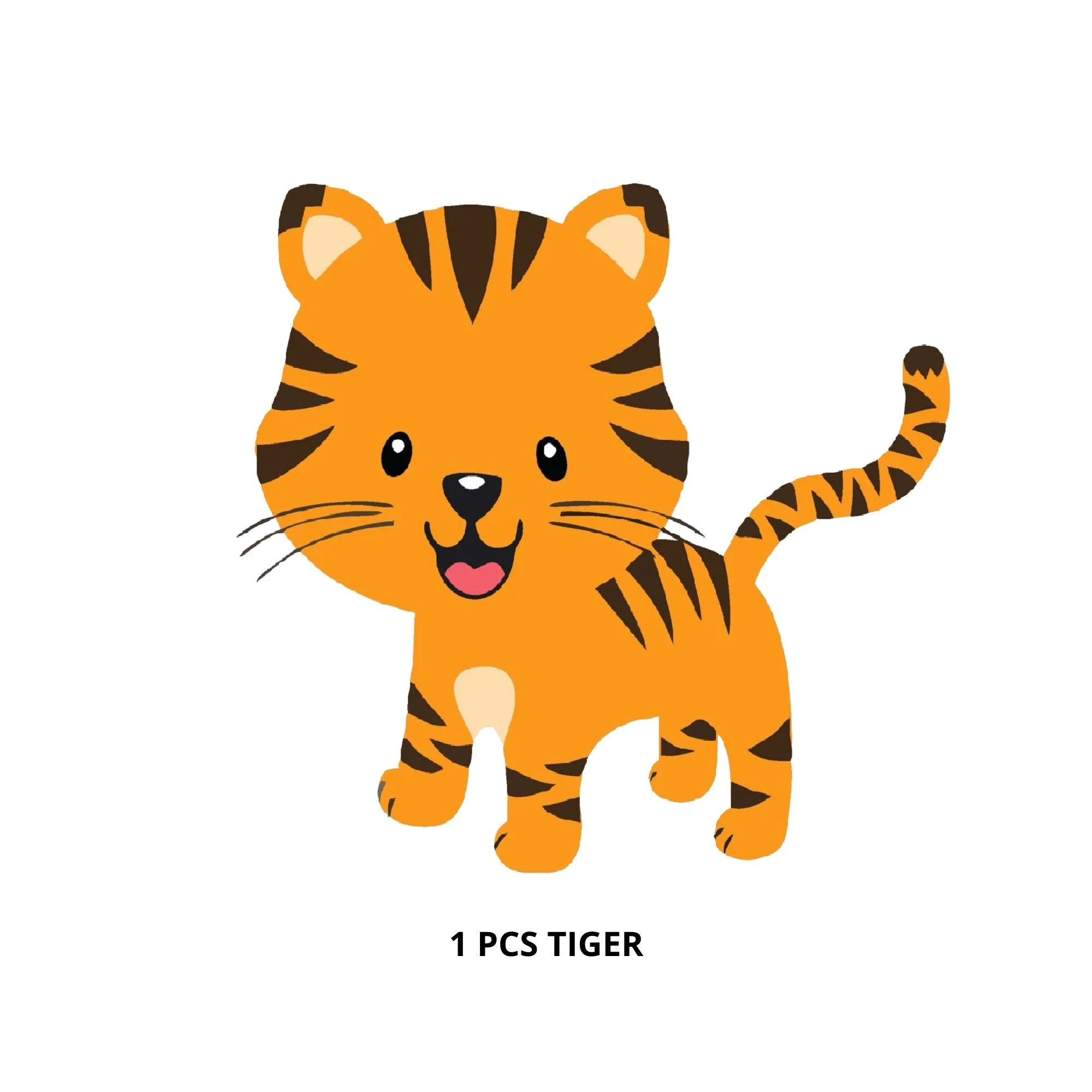 Jungle Theme Cutout (12 Pcs) - Premium Handcrafted 300 GSM Paper Cutouts by Party Decor Mall India - View 2