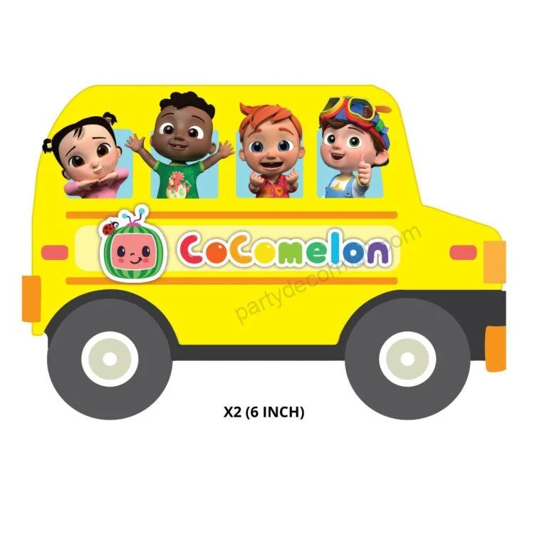 Cocomelon Theme Cutout (12 Pcs) - Premium Handcrafted 300 GSM Paper Cutouts by Party Decor Mall India - View 6