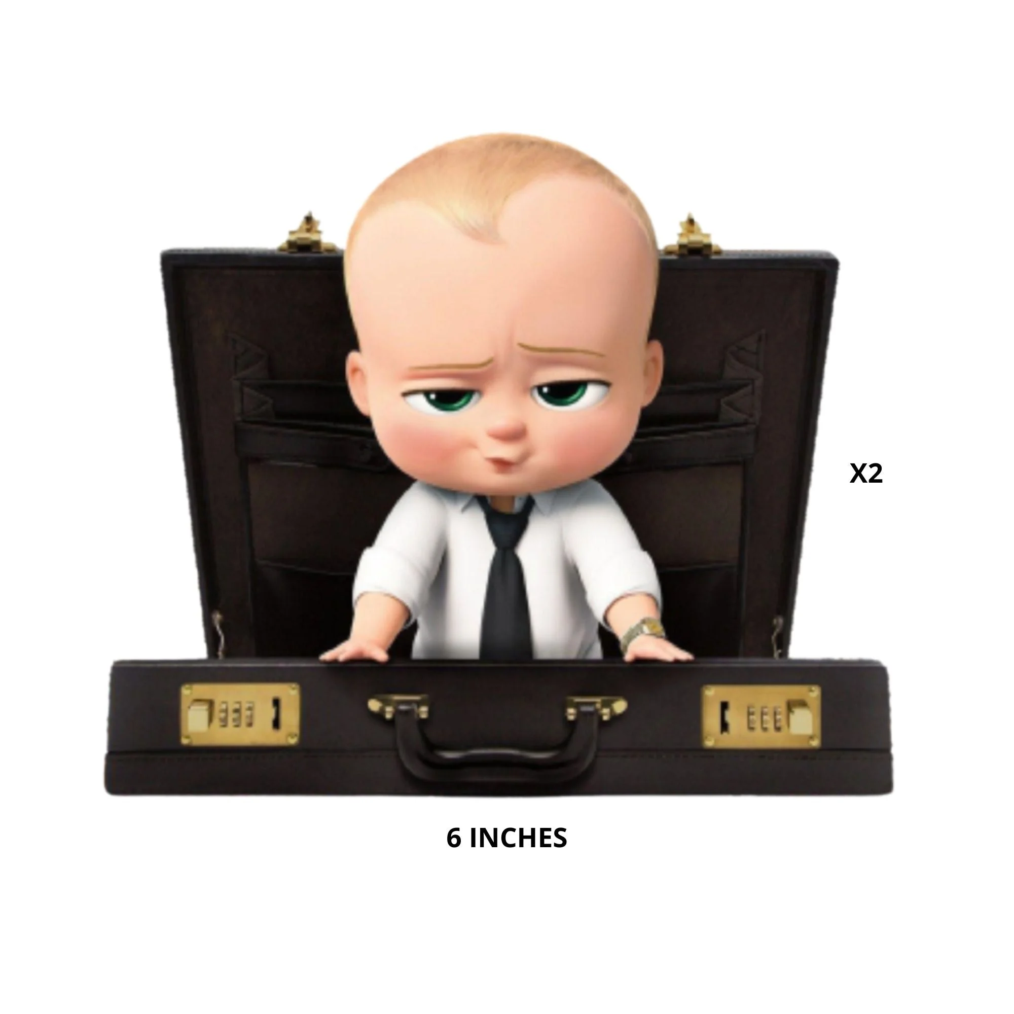 Boss Baby Boy Birthday Cutouts – (10 Pieces) - Premium Handcrafted 300 GSM Paper Cutouts by Party Decor Mall India - View 3