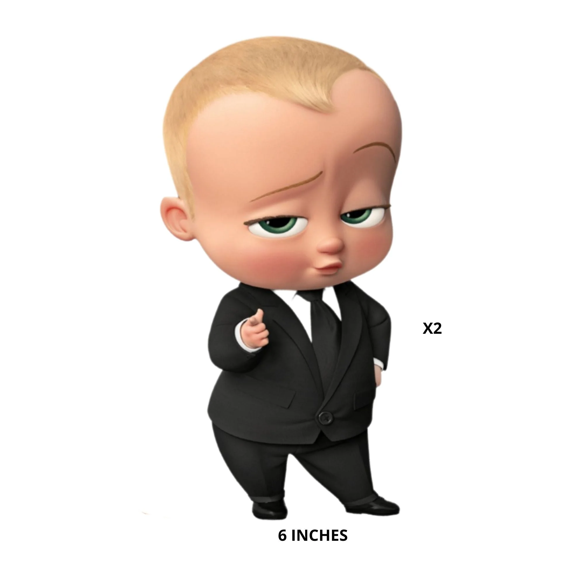 Boss Baby Boy Birthday Cutouts – (10 Pieces) - Premium Handcrafted 300 GSM Paper Cutouts by Party Decor Mall India - View 4