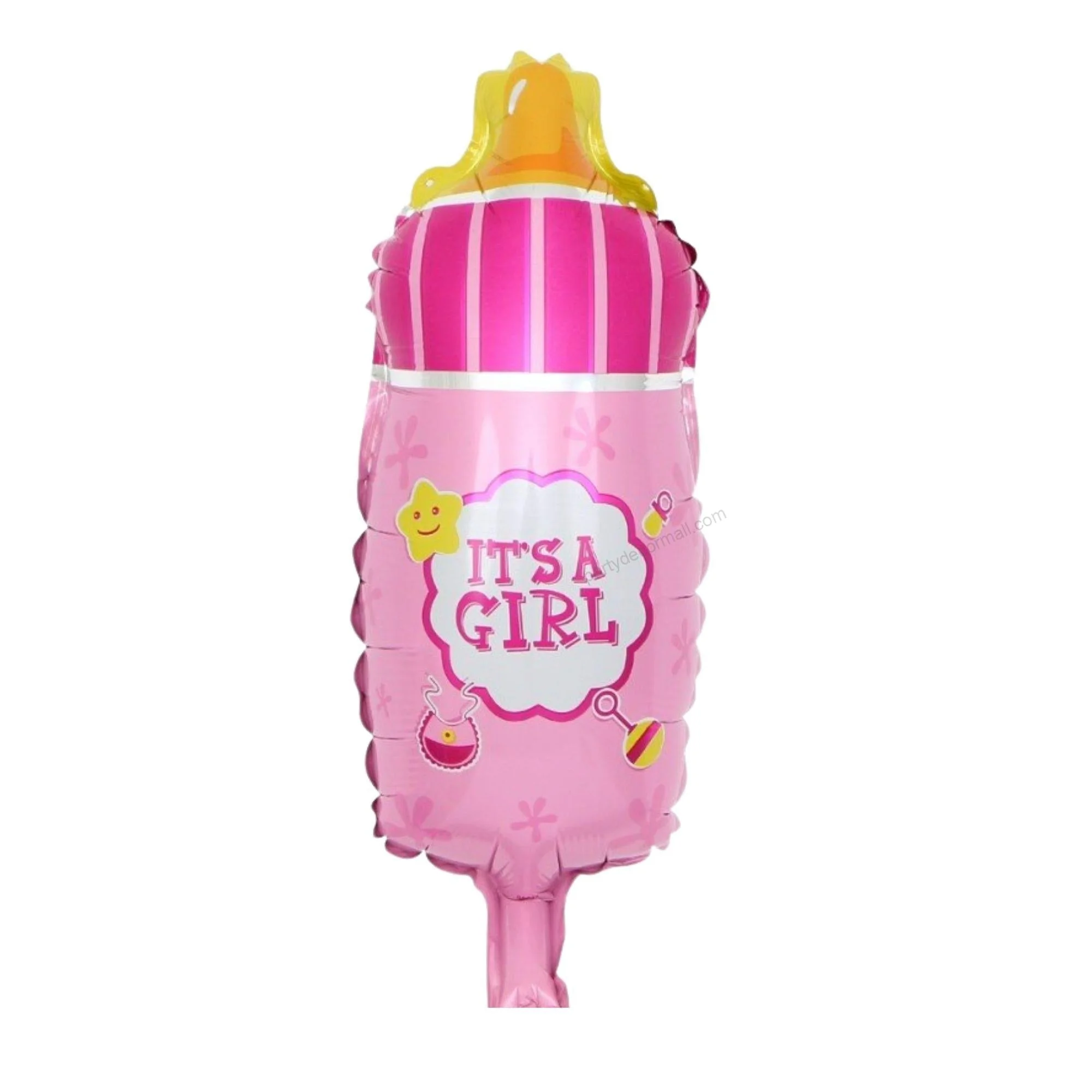 Baby Girl Pink Bottle Balloons / Baby Shower Decoration/ Welcome Baby - Premium Handcrafted 300 GSM Balloons by Party Decor Mall India - View 1