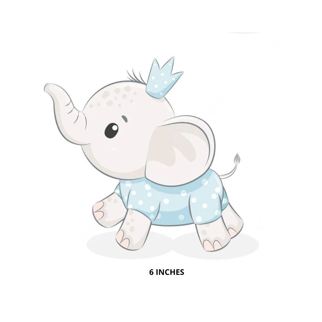 Baby Elephant Boy Cut Outs (12 Pcs) - Premium Handcrafted 300 GSM Paper Cutouts by Party Decor Mall India - View 3