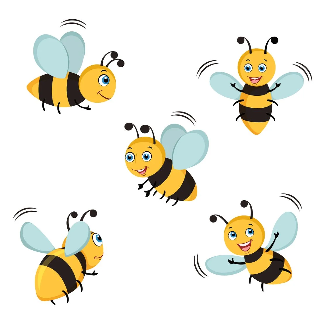 Honey Bee Bumble Bee Cut Outs Theme Birthday Decoration(12 Pcs) - Premium Handcrafted 300 GSM Birthday Decoration by Party Decor Mall India - View 1
