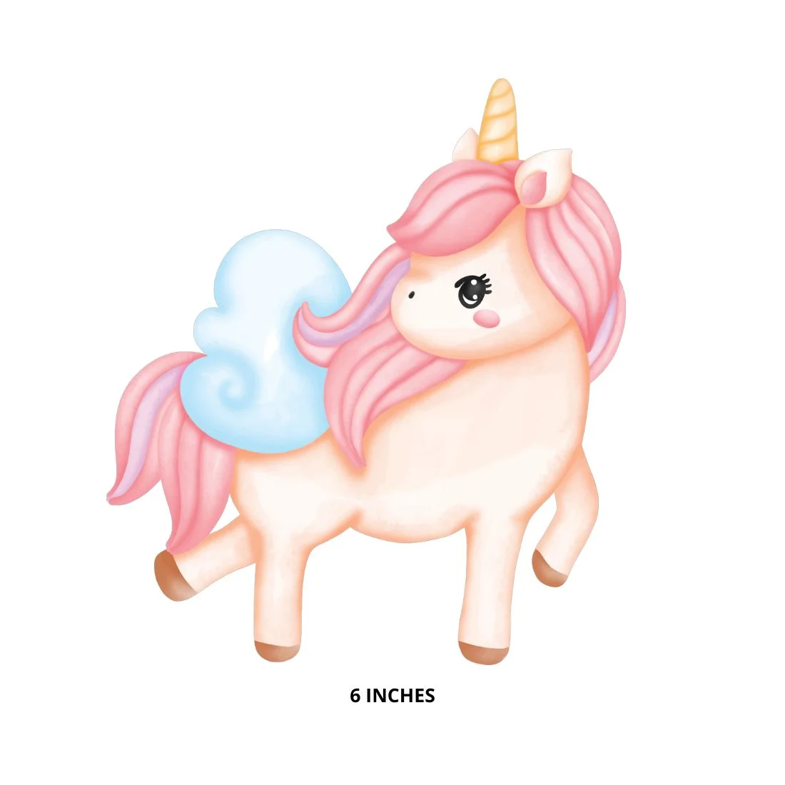 Unicorn Cut Outs (12 Pcs) - Premium Handcrafted 300 GSM Paper Cutouts by Party Decor Mall India - View 3