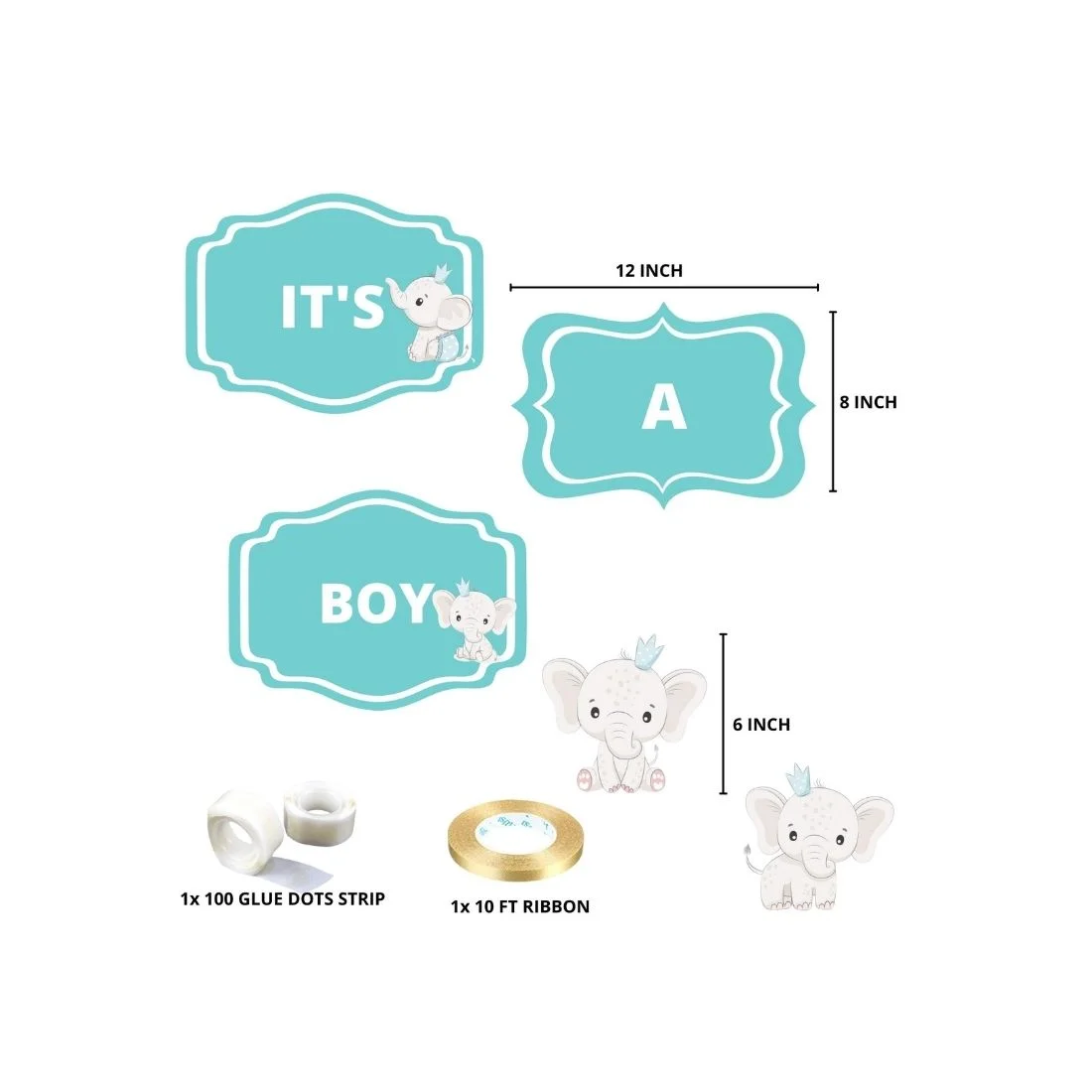 It's a Boy Theme Birthday Decoration Hanging / Ceiling Hanging Decoration / Wall Decoration - Premium Handcrafted 300 GSM Birthday Decoration by Party Decor Mall India - View 3