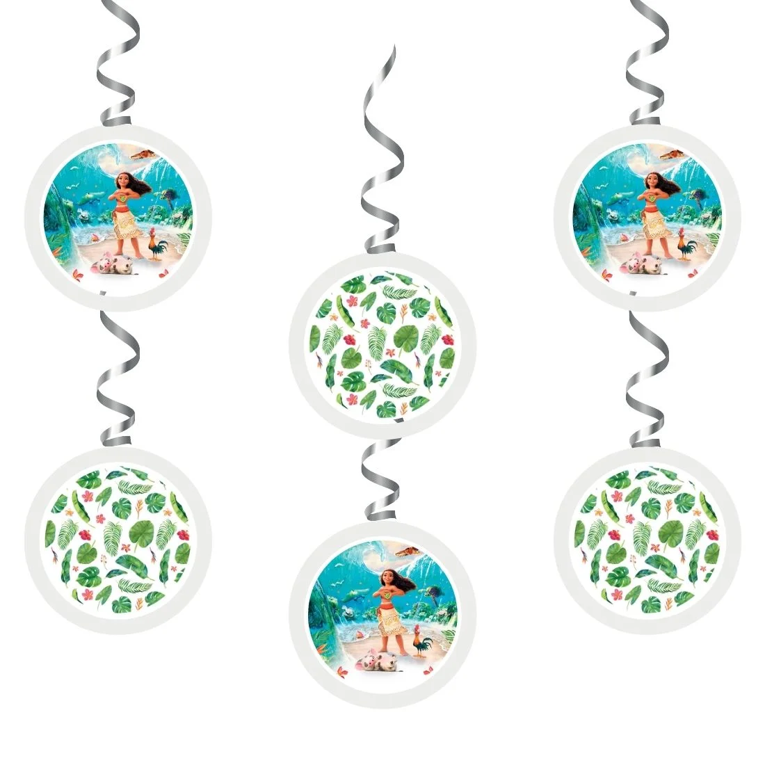 Moana Dangler/Wall Hanging Birthday Decoration – (6 Pieces) - Premium Handcrafted 300 GSM Birthday Decoration by Party Decor Mall India - View 1