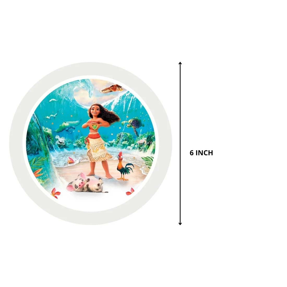 Moana Dangler/Wall Hanging Birthday Decoration – (6 Pieces) - Premium Handcrafted 300 GSM Birthday Decoration by Party Decor Mall India - View 3