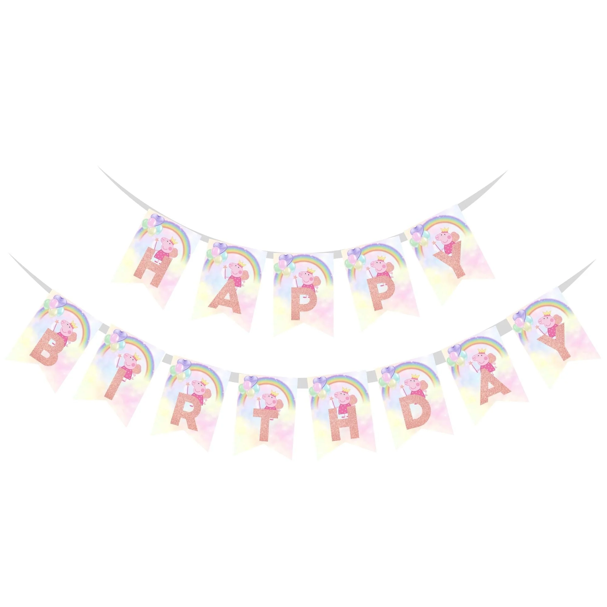 Happy Birthday Banner - Peppa Pig