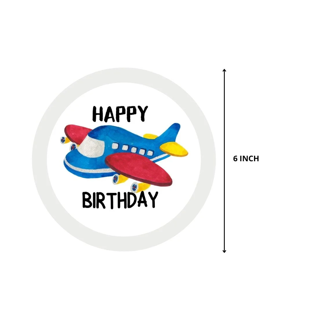 Aeroplane Dangler/Wall Hanging Birthday Decoration – (6 Pieces) - Premium Handcrafted 300 GSM Birthday Decoration by Party Decor Mall India - View 3