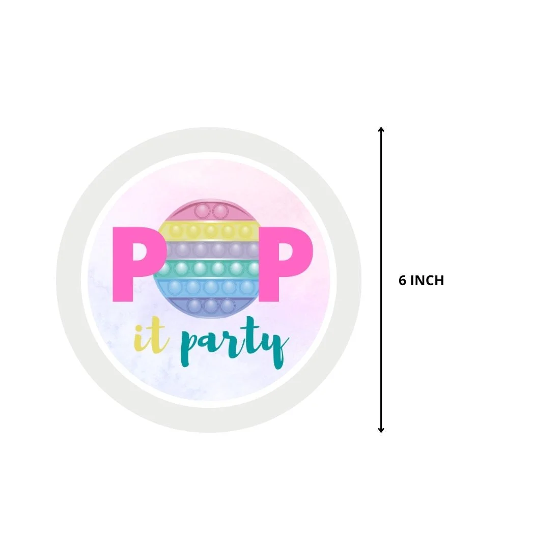 Pop It Dangler/Wall Hanging Birthday Decoration – (6 Pieces) - Premium Handcrafted 300 GSM Birthday Decoration by Party Decor Mall India - View 3