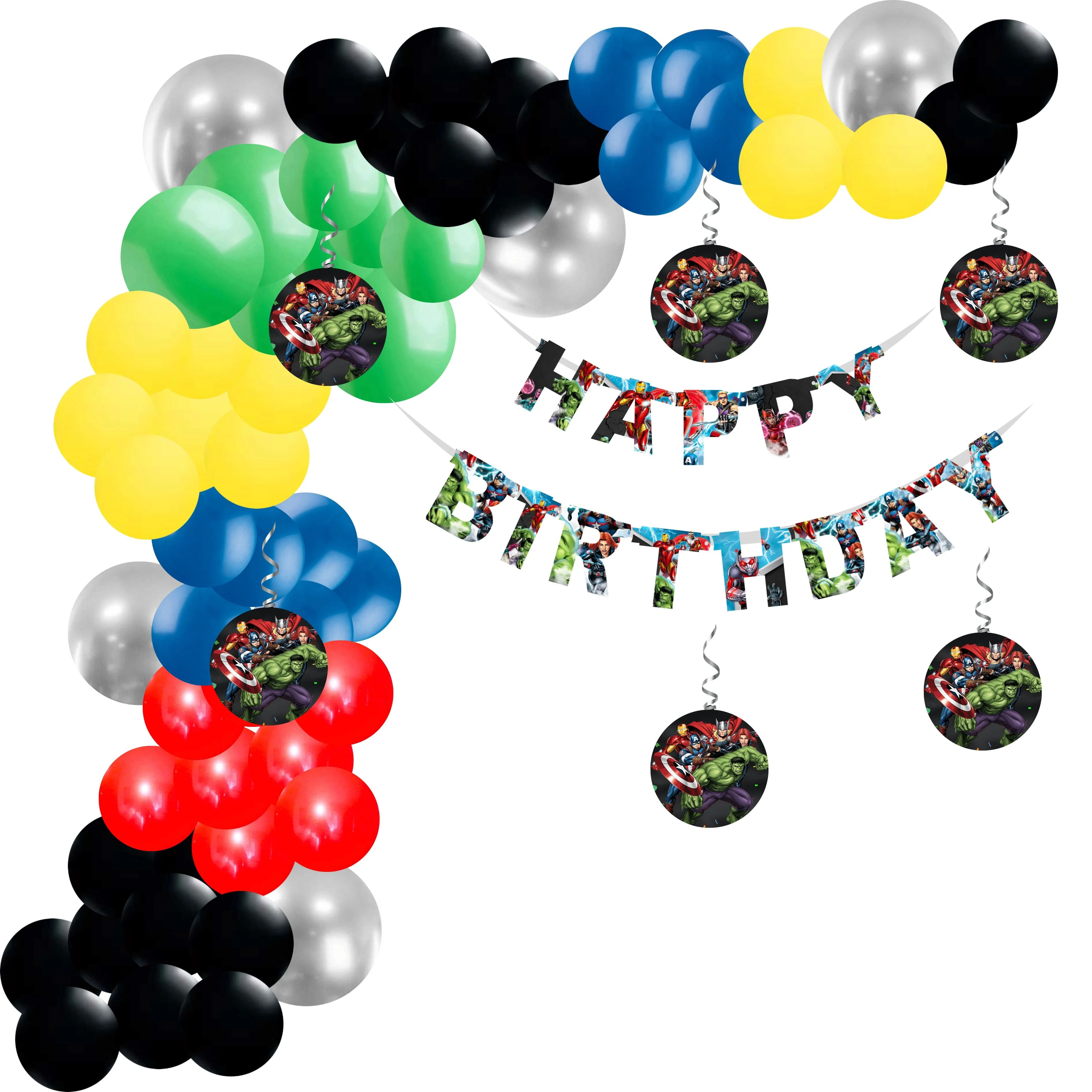 Avengers Theme Birthday Decoration Kit(75Pcs)
