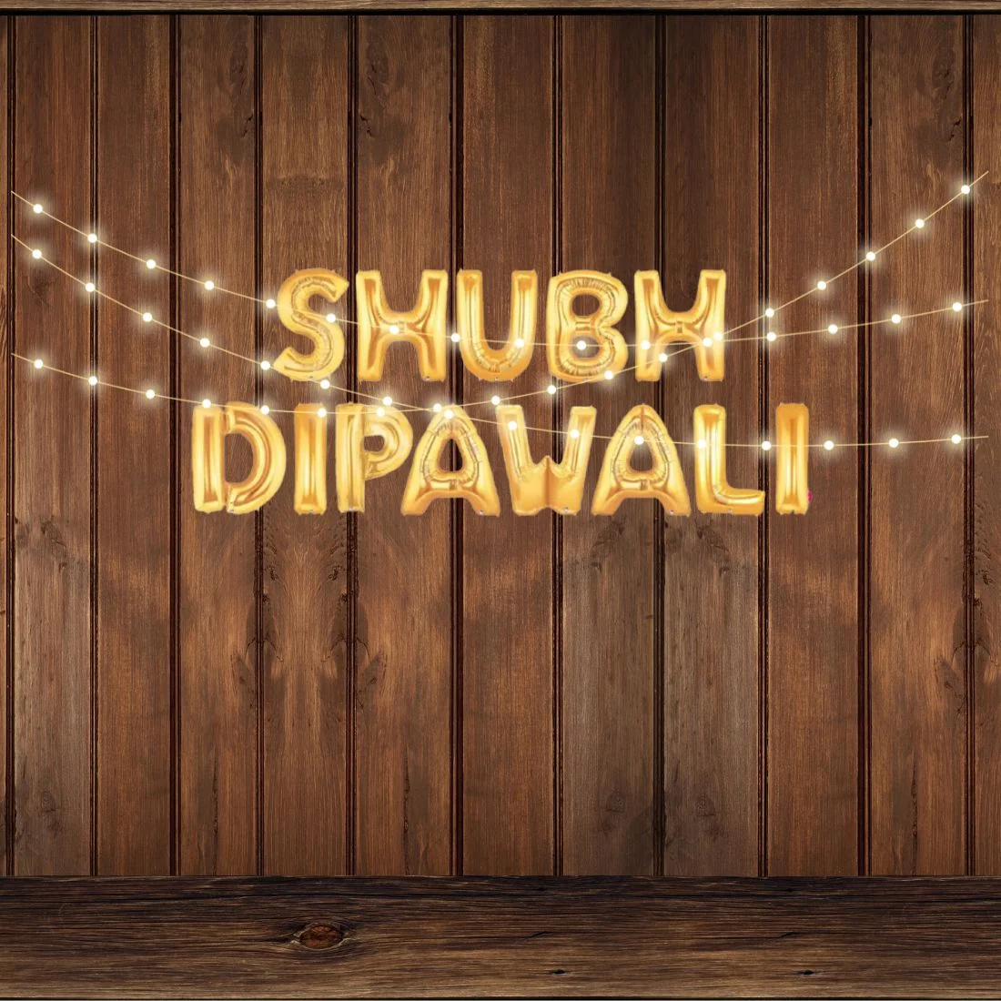 Shubh Dipawali Festival Decoration kits (2Pieces) - Premium Handcrafted 300 GSM Party Supply by Party Decor Mall India - View 1