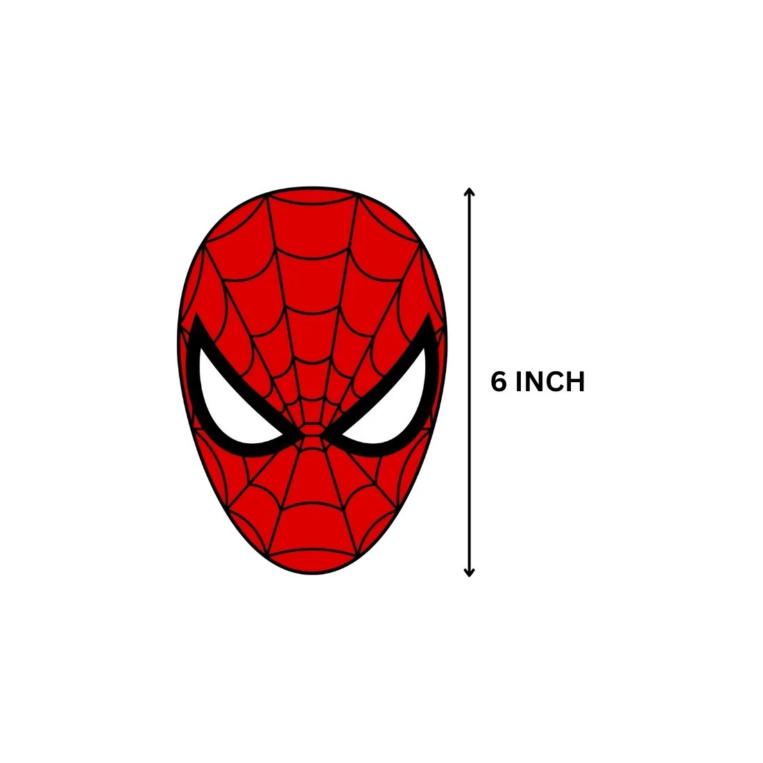 Spider Superhero Theme Cutout (12 Pcs) - Premium Handcrafted 300 GSM Paper Cutouts by Party Decor Mall India - View 3