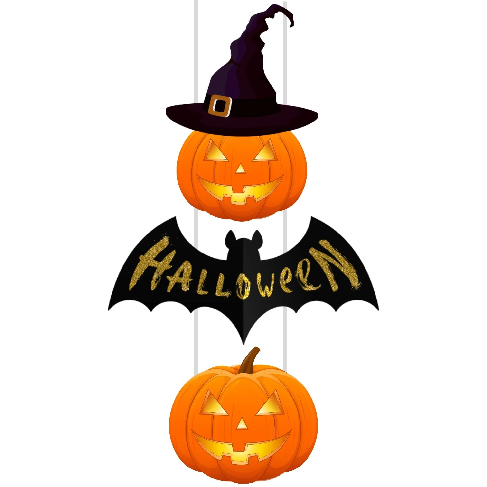 Halloween Theme Decoration Hanging /Door Hanging Decoration / Wall Decoration - Material-Cardstock - Premium Handcrafted 300 GSM Party Supply by Party Decor Mall India - View 1