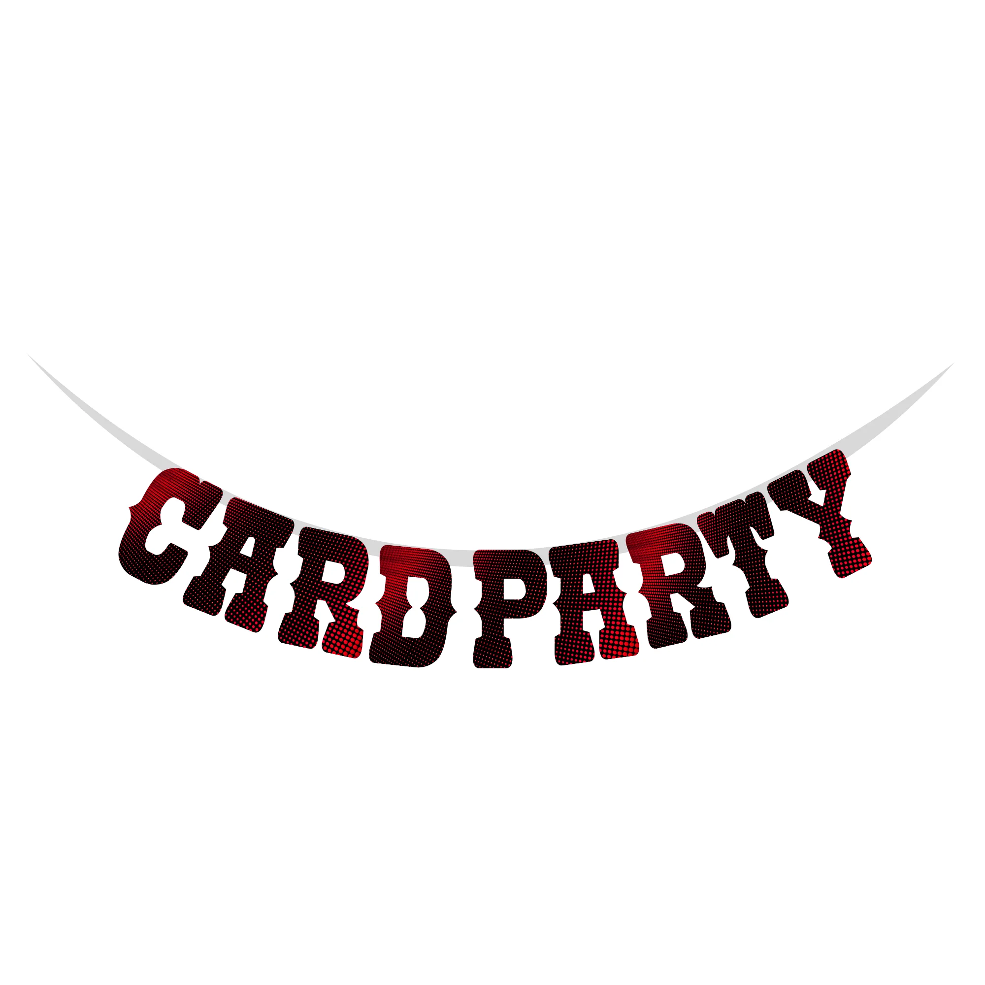 Card Party Cardstock Supershape Banner - Premium Handcrafted 300 GSM Party Supply by Party Decor Mall India - View 2