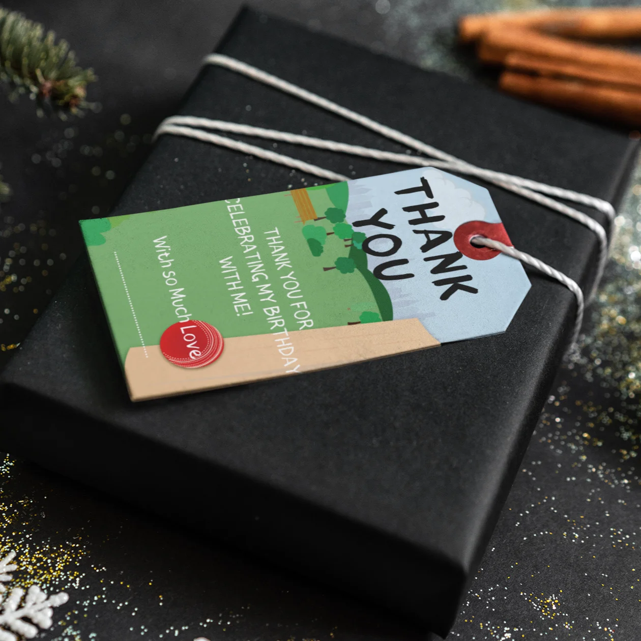 Cricket Theme Birthday Favour Tags (2 x 3.5 inches/250 GSM Cardstock/Multicolour/30Pcs) - Premium Handcrafted 300 GSM Thank You Cards by Party Decor Mall India - View 4