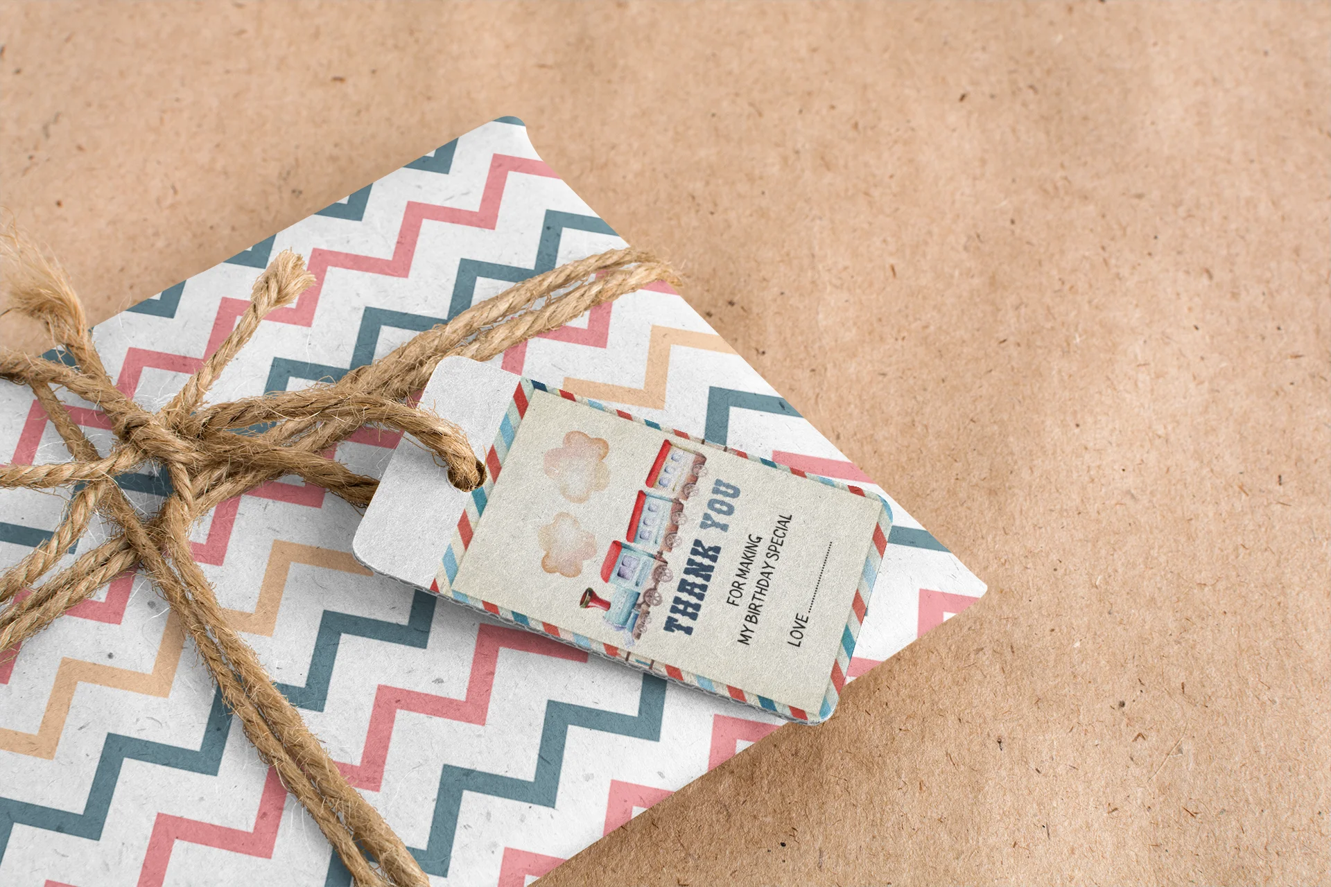 Train Theme Birthday Favour Tags (2 x 3.5 inches/250 GSM Cardstock/Multicolour/30Pcs) - Premium Handcrafted 300 GSM Thank You Cards by Party Decor Mall India - View 8