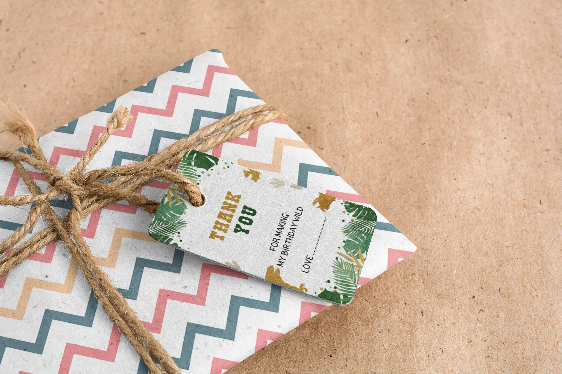 Dinosaur Theme Birthday Favour Tags (2 x 3.5 inches/250 GSM Cardstock/Multicolour/30Pcs) - Premium Handcrafted 300 GSM Thank You Cards by Party Decor Mall India - View 8