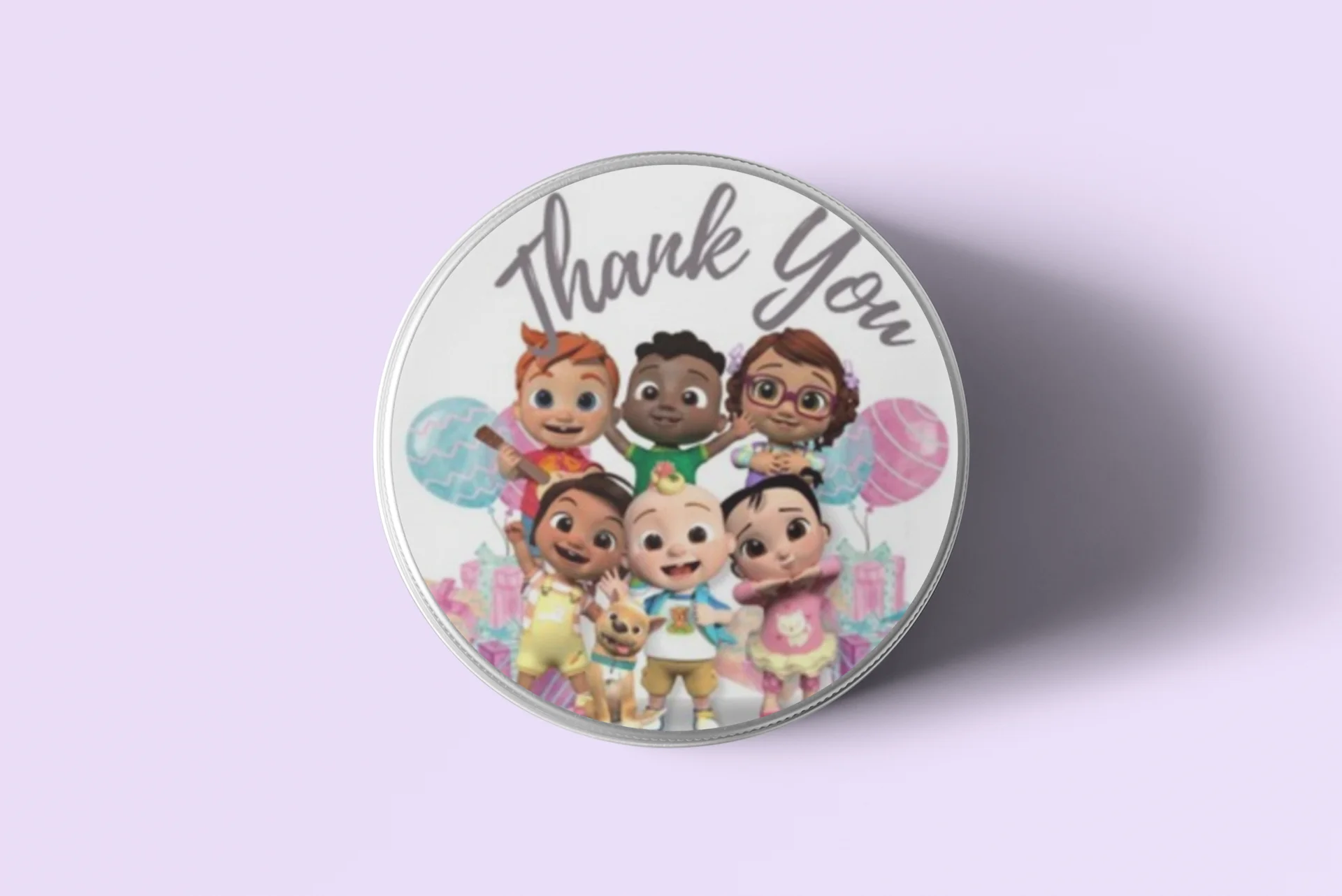 Cocomelon Theme- Return Gift/birthday decor Thankyou Sticker (6 CM/Sticker/Multicolour/24Pcs) - Premium Handcrafted 300 GSM Return Gift Label Stickers by Party Decor Mall India - View 4