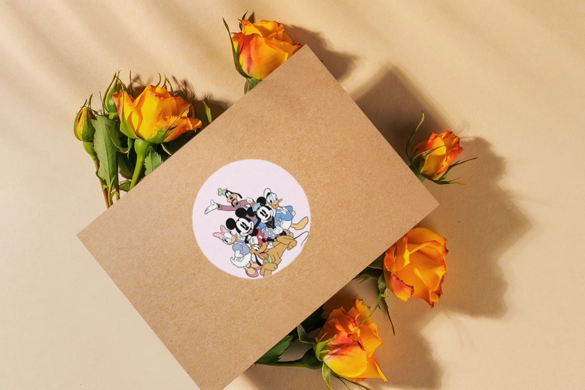 Mickey Club House Theme- Return Gift/birthday decor Thankyou Sticker (6 CM/Sticker/Multicolour/24Pcs) - Premium Handcrafted 300 GSM Return Gift Label Stickers by Party Decor Mall India - View 6