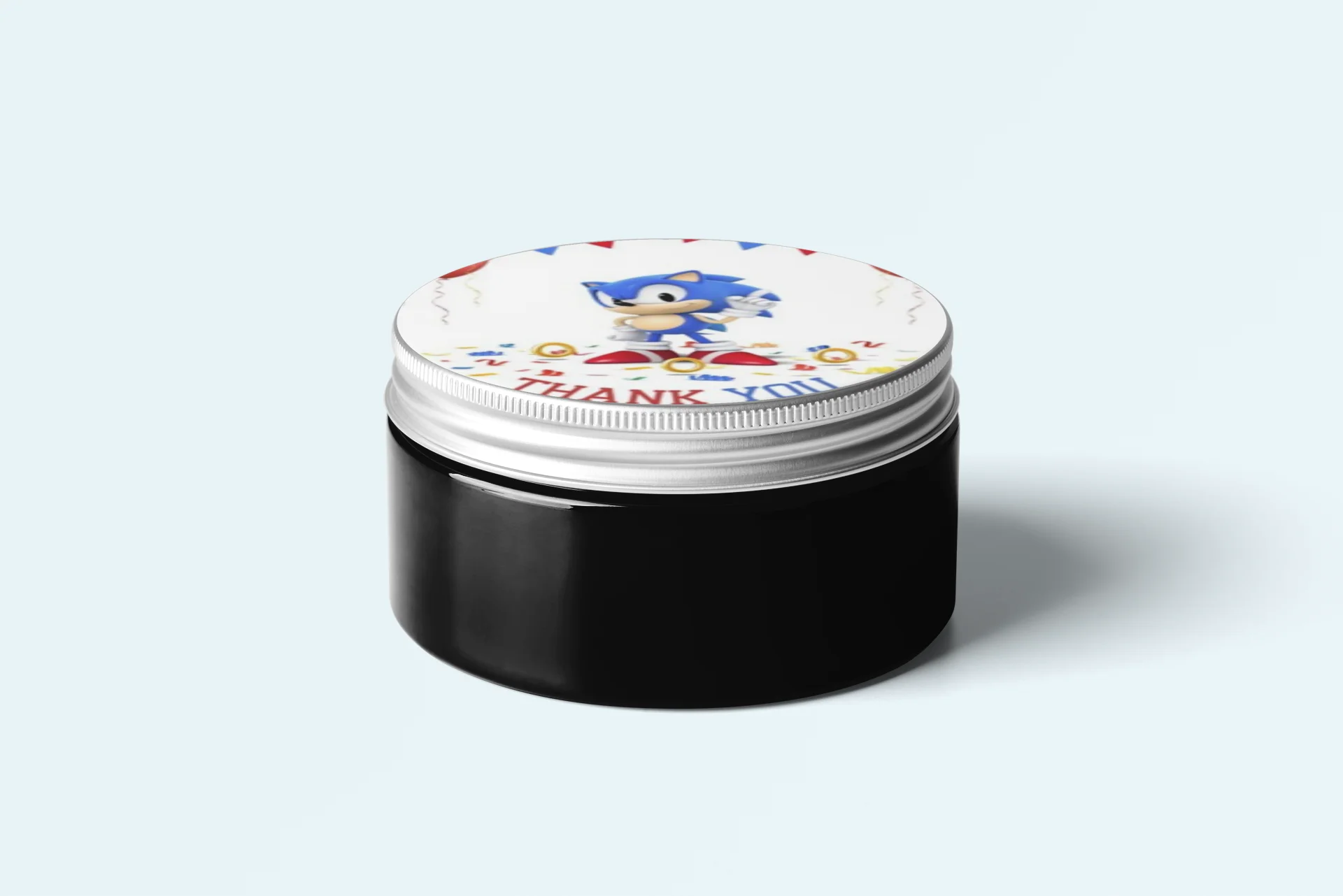 Sonic Theme- Return Gift/birthday decor Thankyou Sticker (6 CM/Sticker/Multicolour/24Pcs) - Premium Handcrafted 300 GSM Return Gift Label Stickers by Party Decor Mall India - View 5