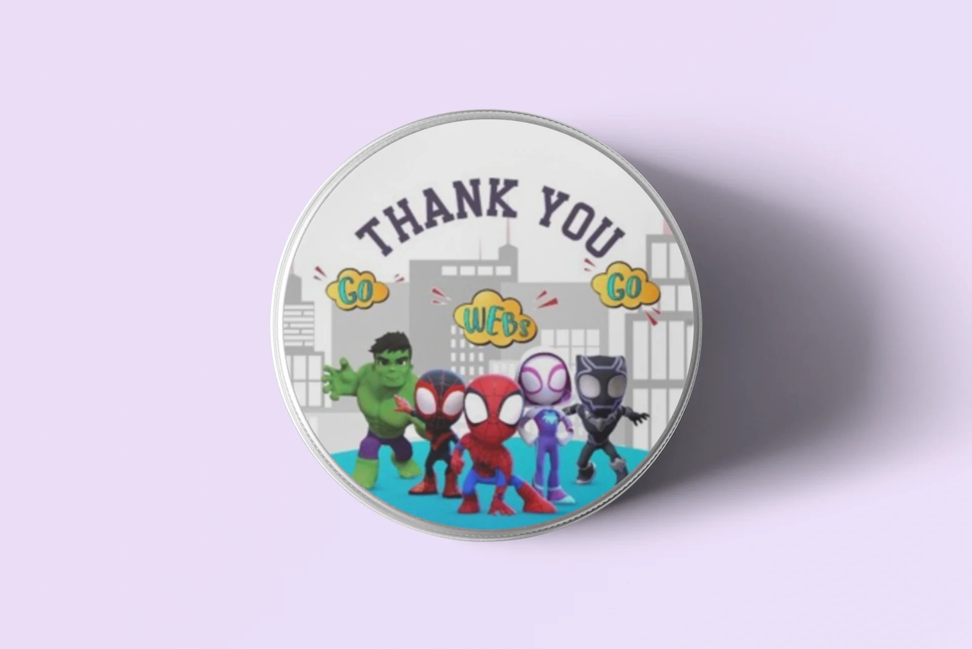 Avenger Kids Theme- Return Gift/birthday decor Thankyou Sticker (6 CM/Sticker/Multicolour/24Pcs) - Premium Handcrafted 300 GSM Return Gift Label Stickers by Party Decor Mall India - View 4