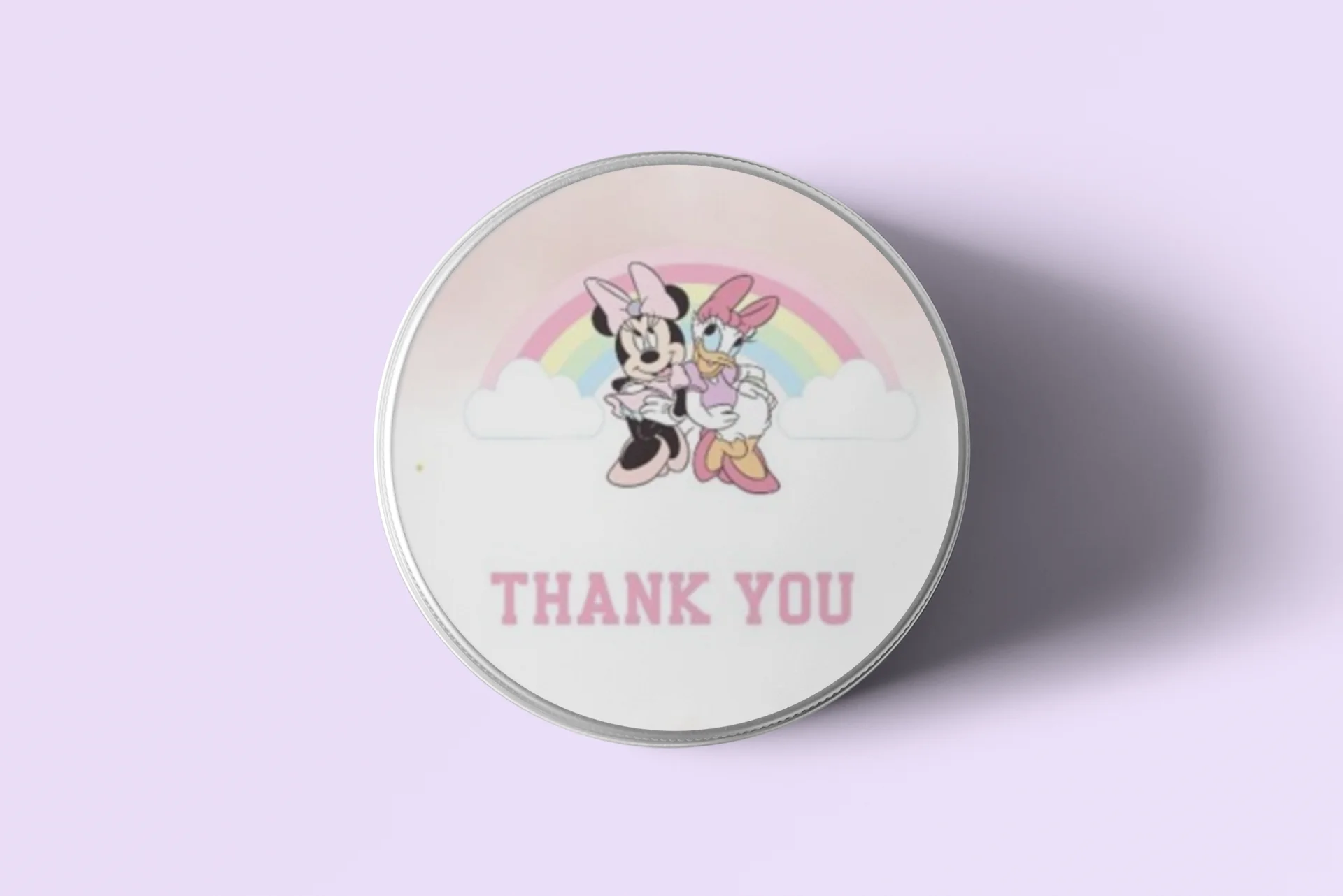 Minnie And Donald Duck Theme- Return Gift/birthday decor Thankyou Sticker (6 CM/Sticker/Multicolour/24Pcs) - Premium Handcrafted 300 GSM Return Gift Label Stickers by Party Decor Mall India - View 5
