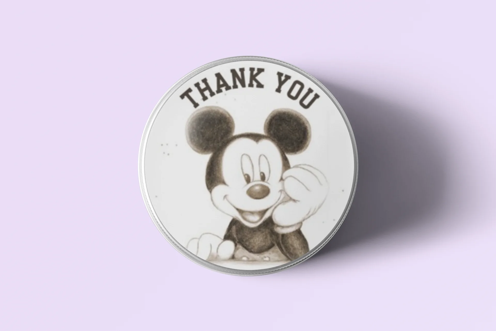 Mickey Mouse Theme- Return Gift/birthday decor Thankyou Sticker (6 CM/Sticker/Black & White/24Pcs) - Premium Handcrafted 300 GSM Return Gift Label Stickers by Party Decor Mall India - View 4
