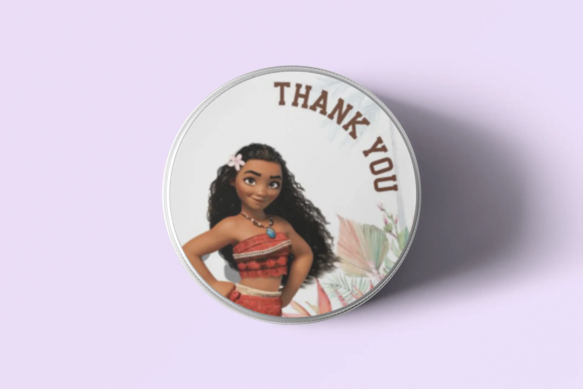 Moana Theme Model 2- Return Gift/birthday decor Thankyou Sticker (6 CM/Sticker/Multicolour/24Pcs) - Premium Handcrafted 300 GSM Return Gift Label Stickers by Party Decor Mall India - View 4