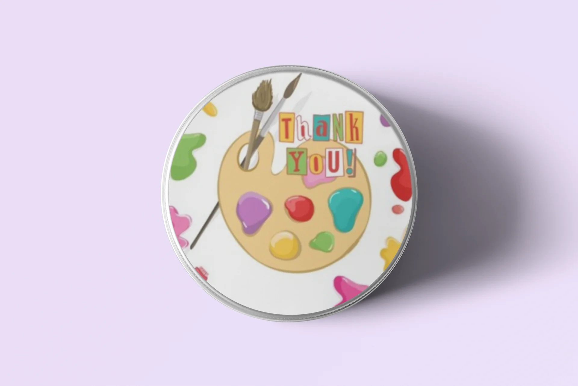 Craft Theme- Return Gift/birthday decor Thankyou Sticker (6 CM/Sticker/Multicolour/24Pcs) - Premium Handcrafted 300 GSM Return Gift Label Stickers by Party Decor Mall India - View 5