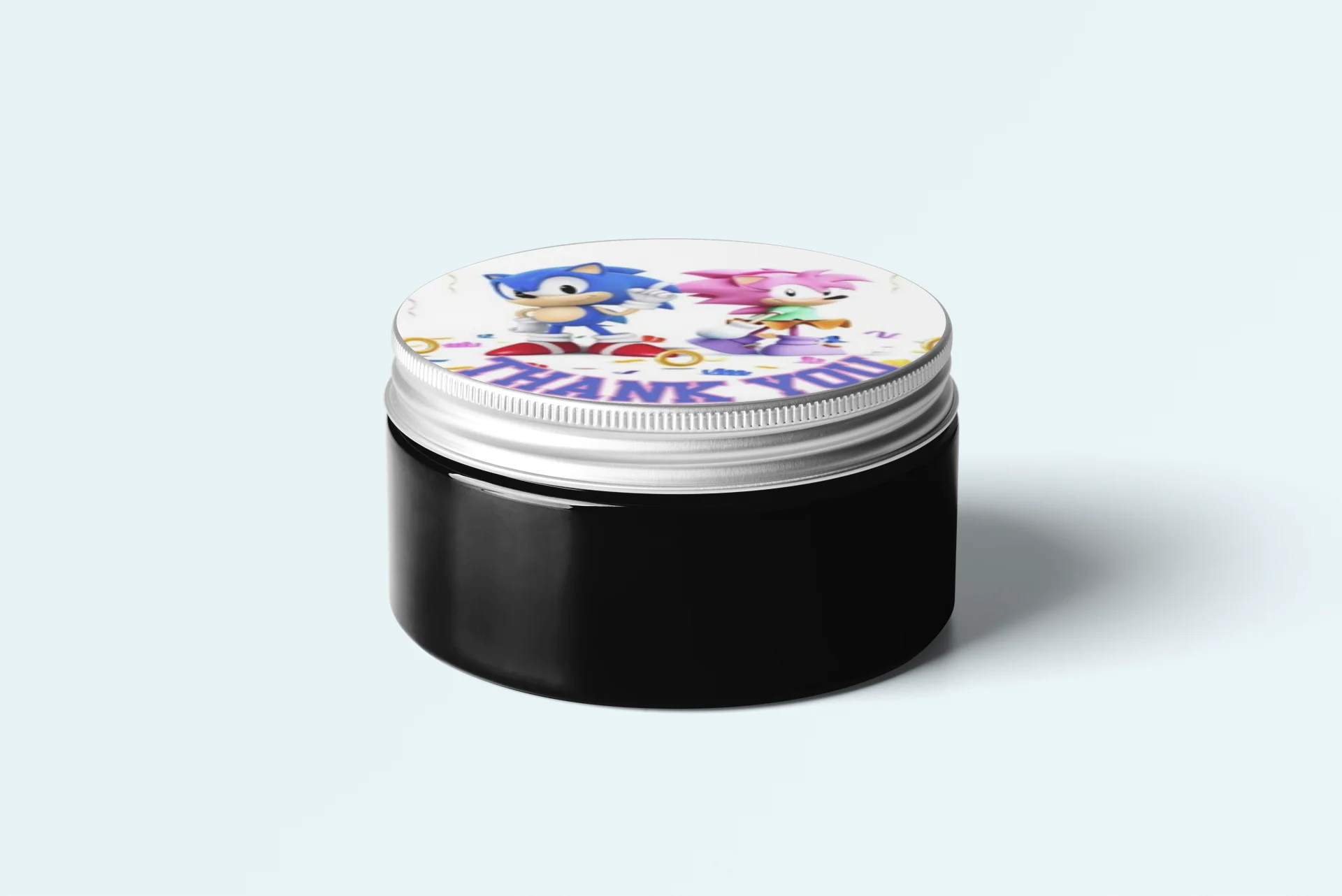 Sonic Theme Model 2- Return Gift/birthday decor Thankyou Sticker (6 CM/Sticker/Multicolour/24Pcs) - Premium Handcrafted 300 GSM Return Gift Label Stickers by Party Decor Mall India - View 5