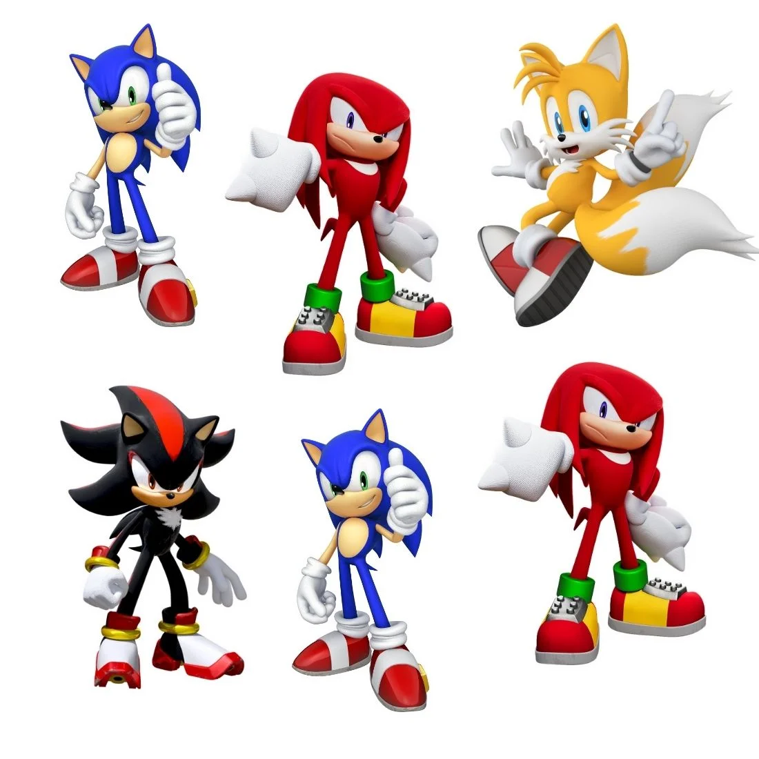 Sonic Theme Cutout (6 inches/250 GSM Cardstock/Mixcolour/12Pcs) - Premium Handcrafted 300 GSM Paper Cutouts by Party Decor Mall India - View 1