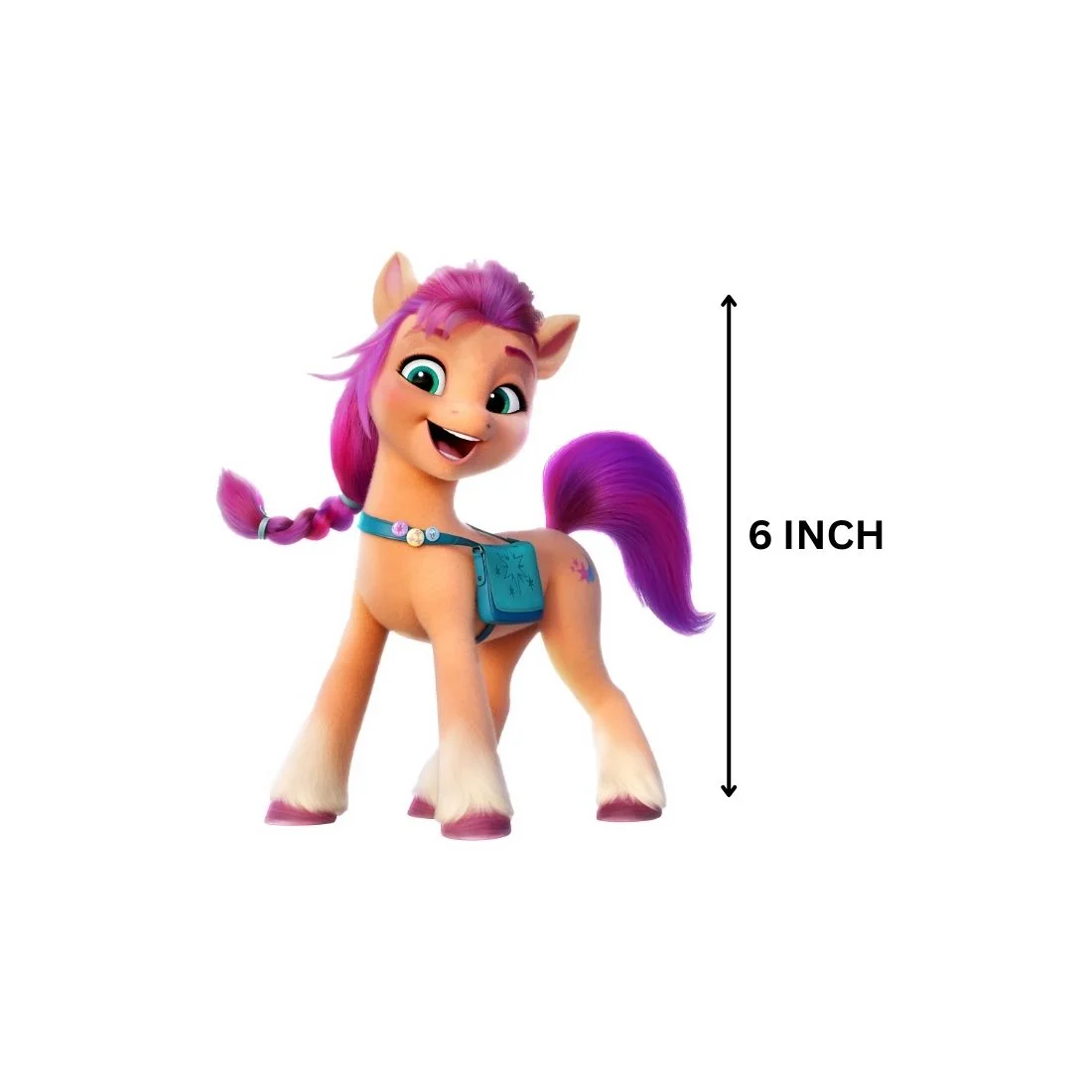 Little Pony Theme Cutout (6 inches/250 GSM Cardstock/Mixcolour/12Pcs) - Premium Handcrafted 300 GSM Paper Cutouts by Party Decor Mall India - View 3