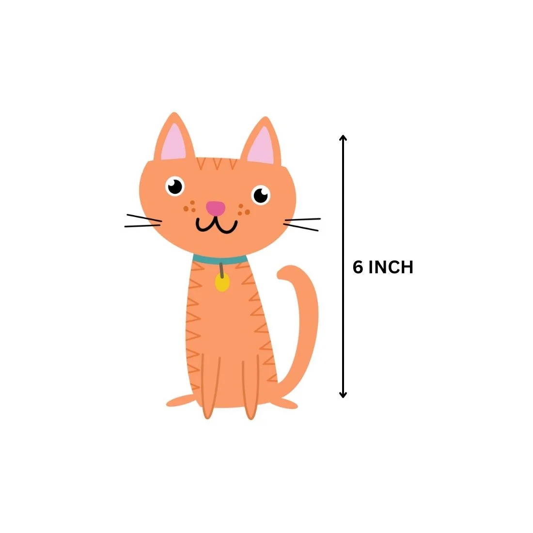 Kitty Theme Cutout (6 inches/250 GSM Cardstock/Mixcolour/12Pcs) - Premium Handcrafted 300 GSM Paper Cutouts by Party Decor Mall India - View 3