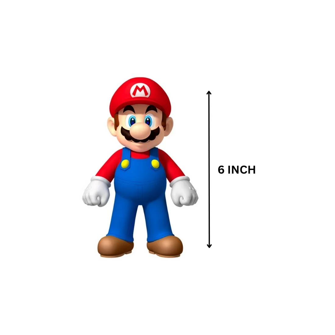 Mario Brother Theme Cutout (6 inches/250 GSM Cardstock/Mixcolour/12Pcs) - Premium Handcrafted 300 GSM Paper Cutouts by Party Decor Mall India - View 3