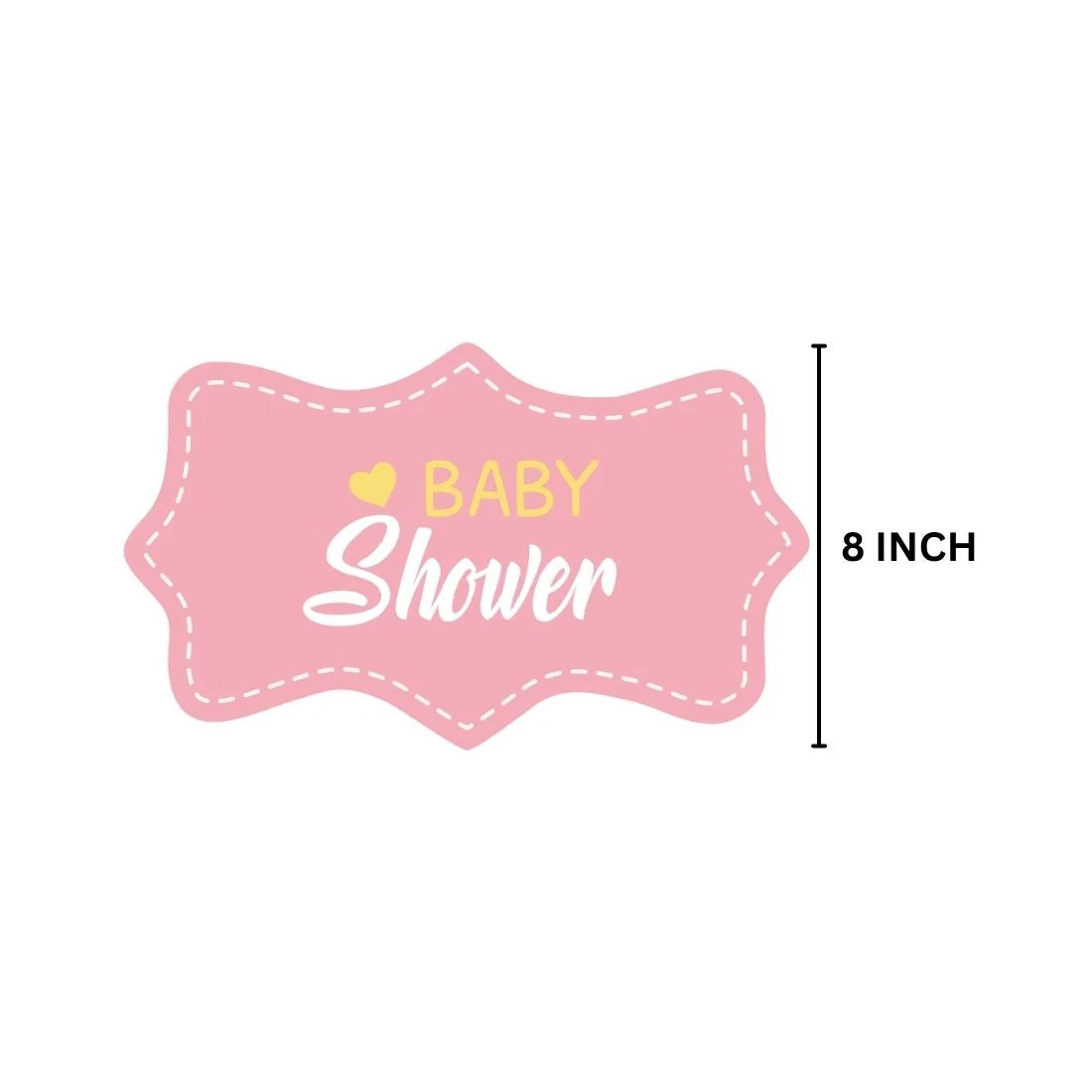 Baby Shower Photo Props - Capture the Joy! (8 inches/250 GSM Cardstock/Mixcolour/8Pcs) - Premium Handcrafted 300 GSM Photo Props by Party Decor Mall India - View 3