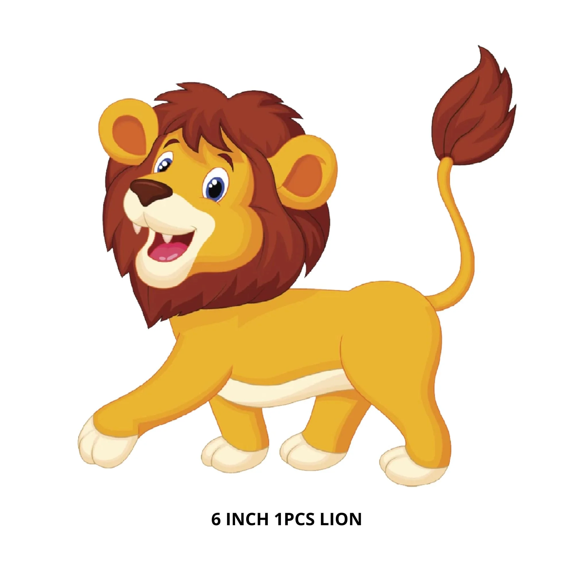 Jungle Theme Birthday Party Decorations - Banner & Cutouts (6 inches/250 GSM Cardstock/Mixcolour/25Pcs) - Premium Handcrafted 300 GSM Paper Cutouts by Party Decor Mall India - View 7