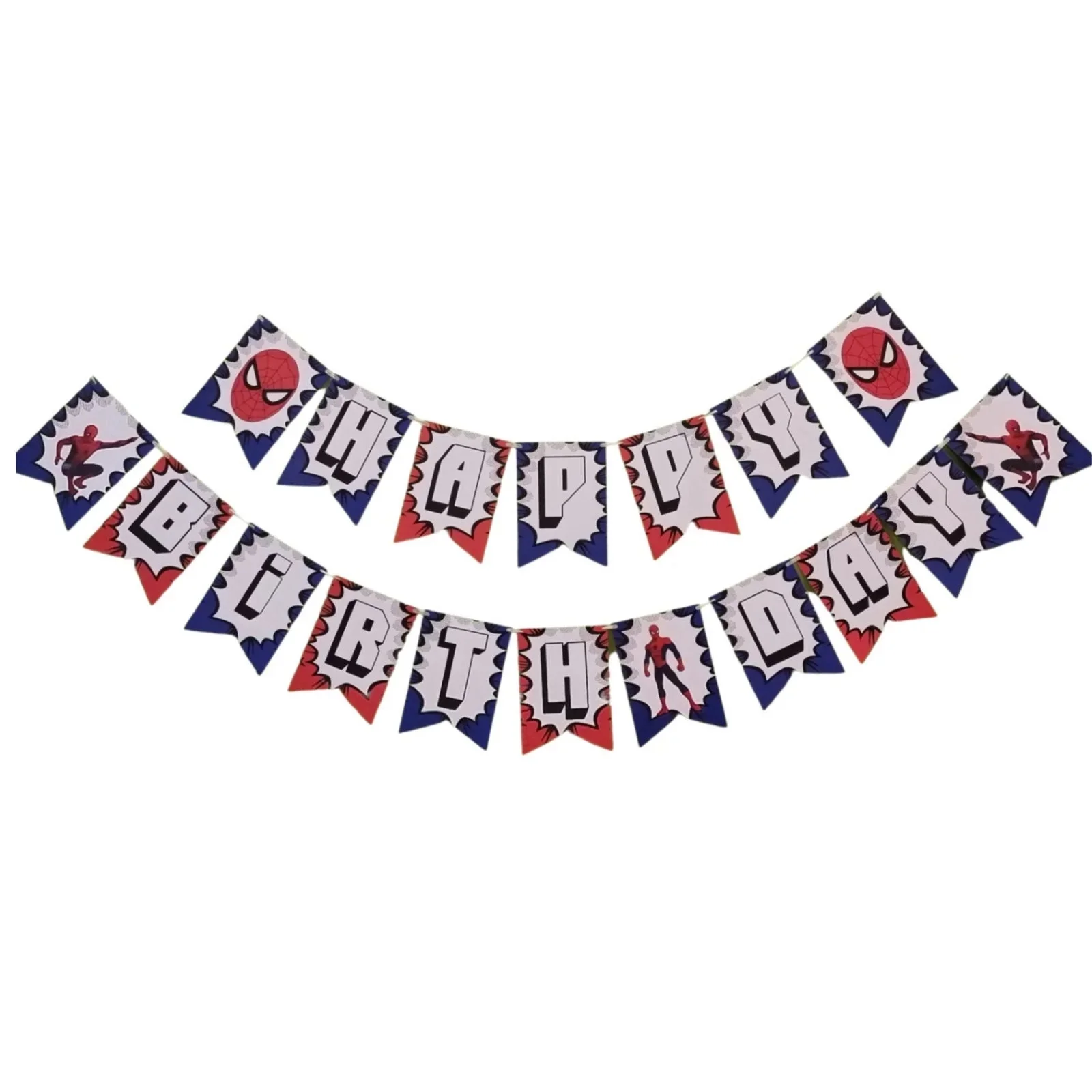 Spider Superhero Adventure Birthday Party Decorations - Banner, Cutouts, (6 Inches/250 GSM Cardstock/Mixcolour/25Pcs) - Premium Handcrafted 300 GSM Paper Cutouts by Party Decor Mall India - View 3