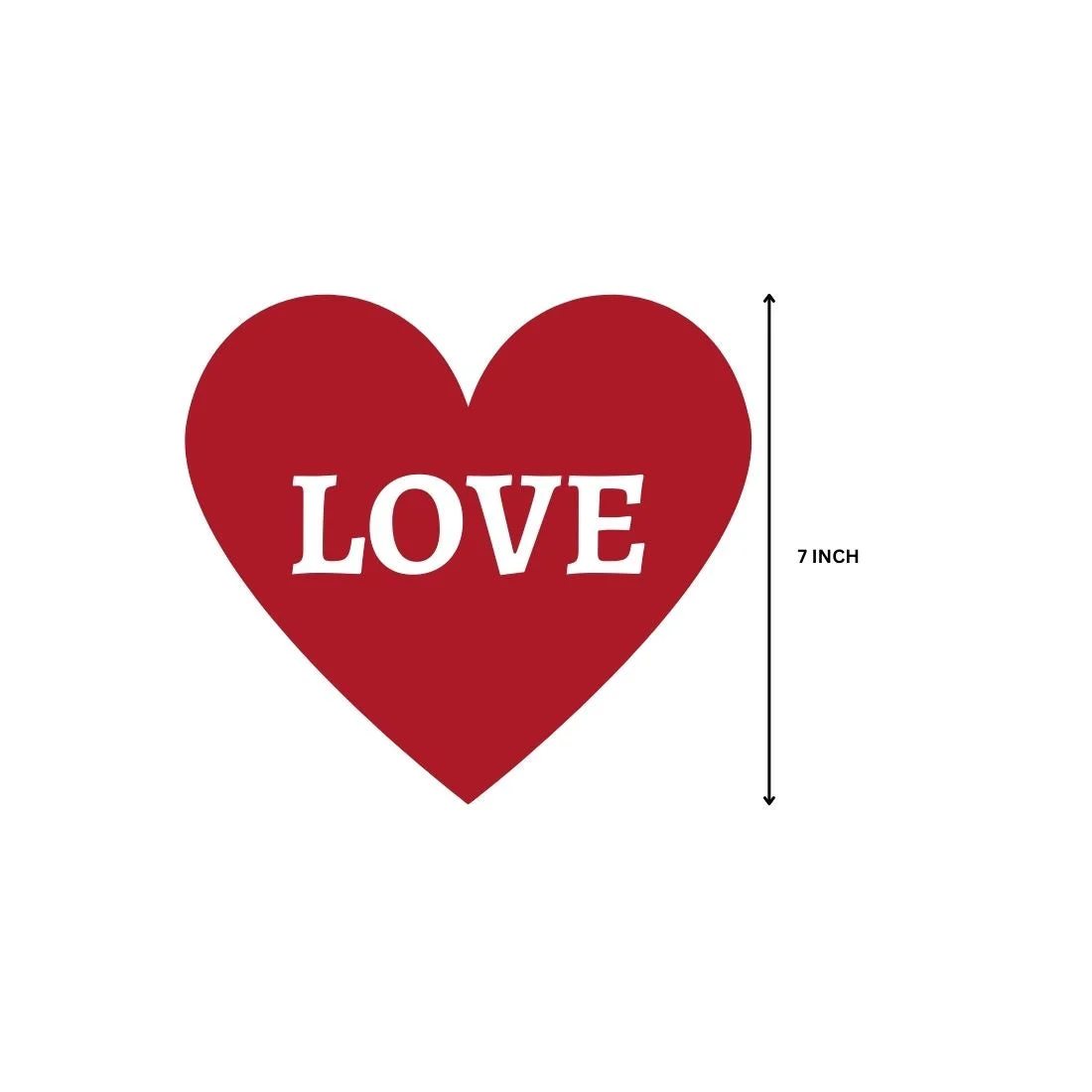 Valentines Day Heart Bunting (7 Inches/250 GSM Cardstock/Red & White/3 Pcs) - Premium Handcrafted 300 GSM Balloons & Decor by Party Decor Mall India - View 2